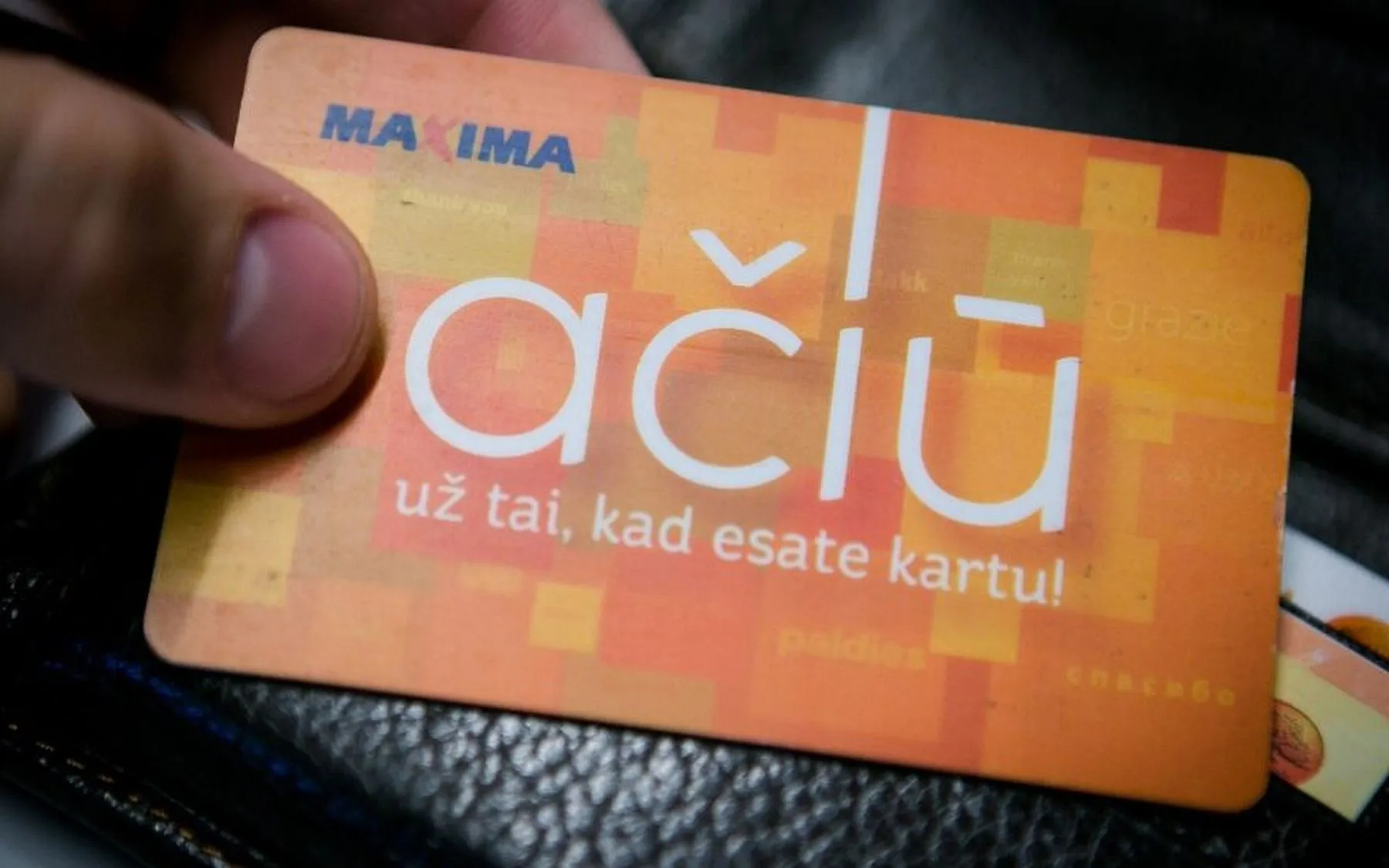 Maxima ačiū kortele