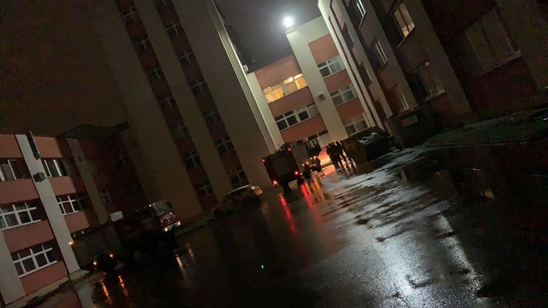 Gaisras Kalniečių poliklinikoje