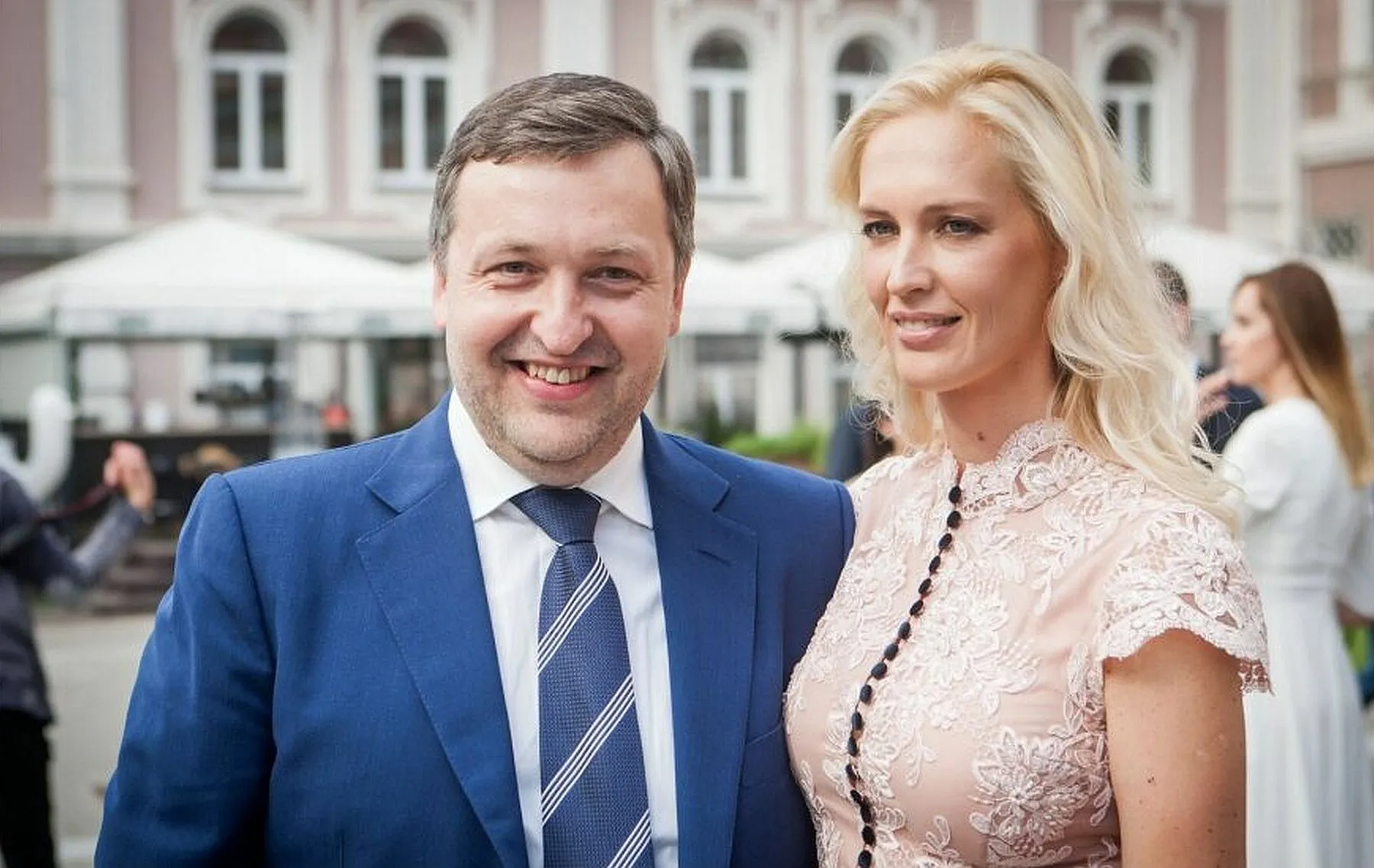 Antanas Guoga su žmona Aiste