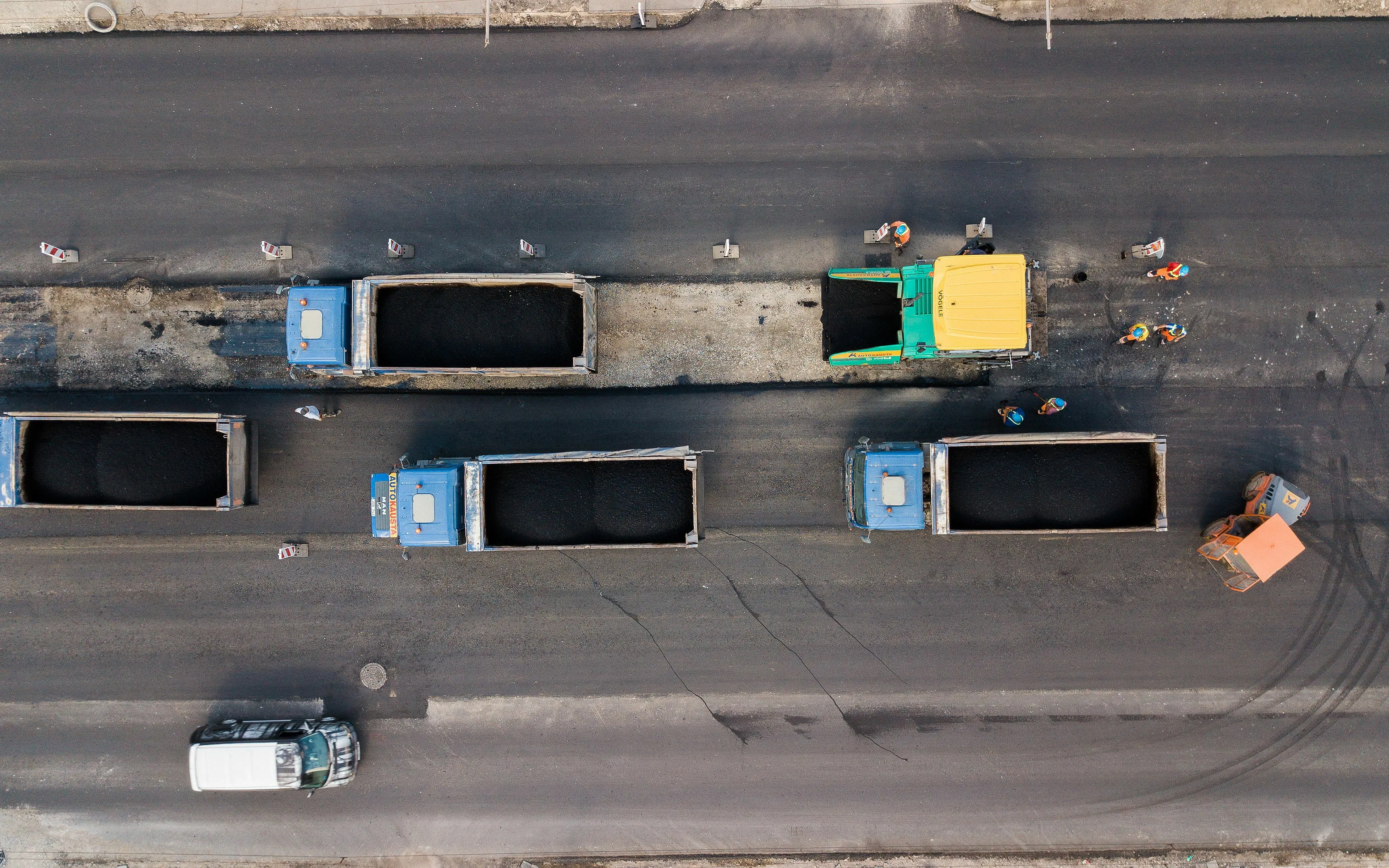 Asfaltavimo darbai Taikos pr.