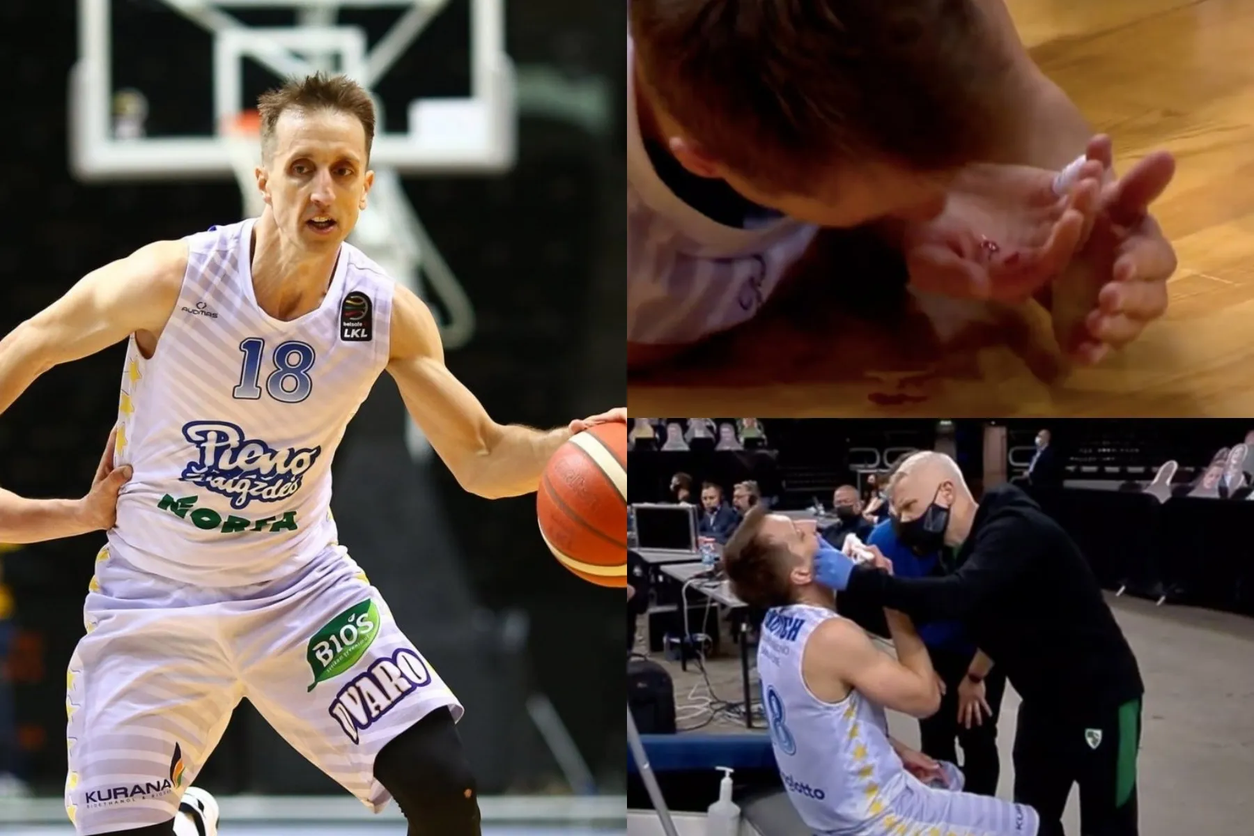 Branko Mirkovičiaus trauma prieš „Žalgirį“