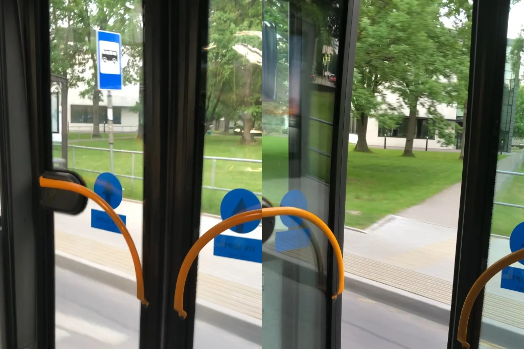 Atidarytos autobuso durys