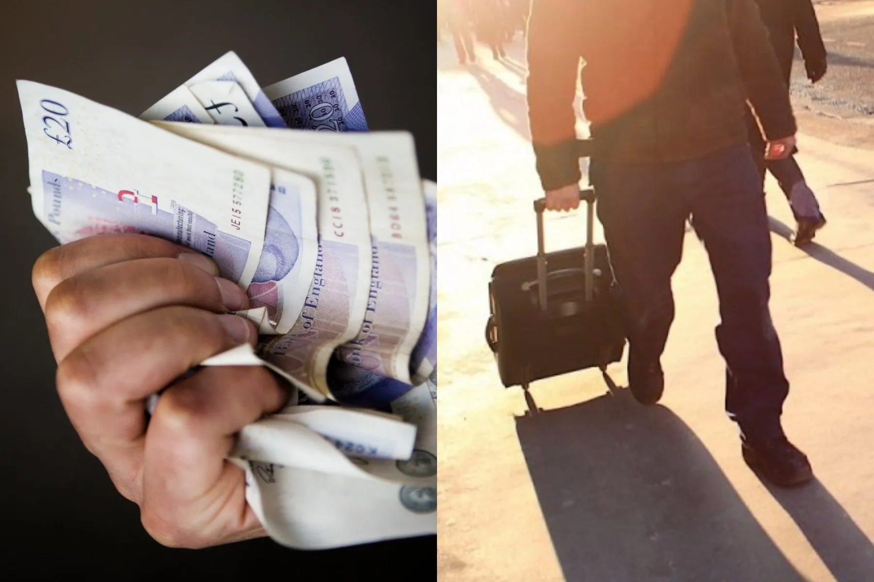 Svarai sterlingų, vergovė, emigrantai