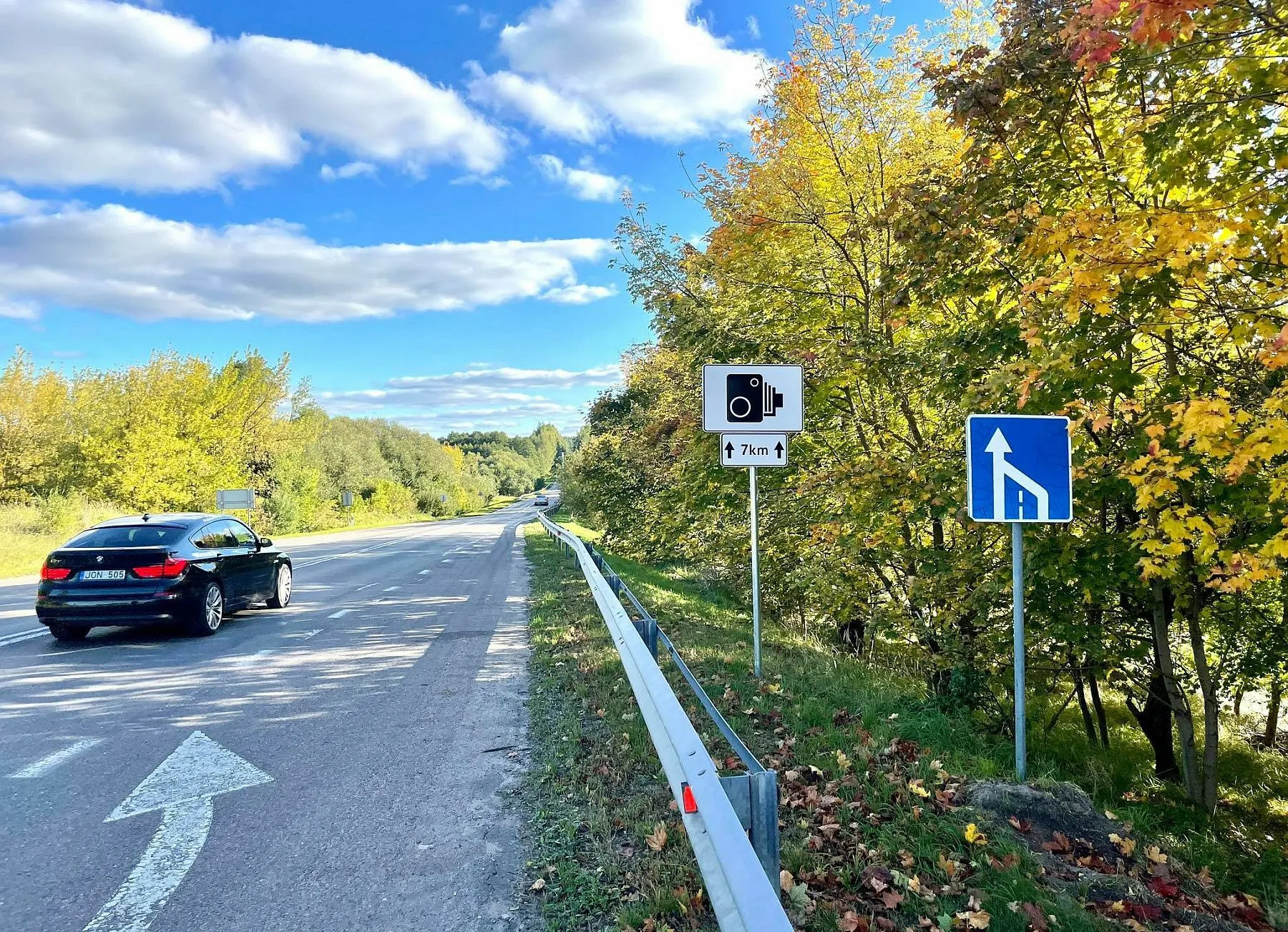 Radaro ženklai kelyje Kaunas-Prienai