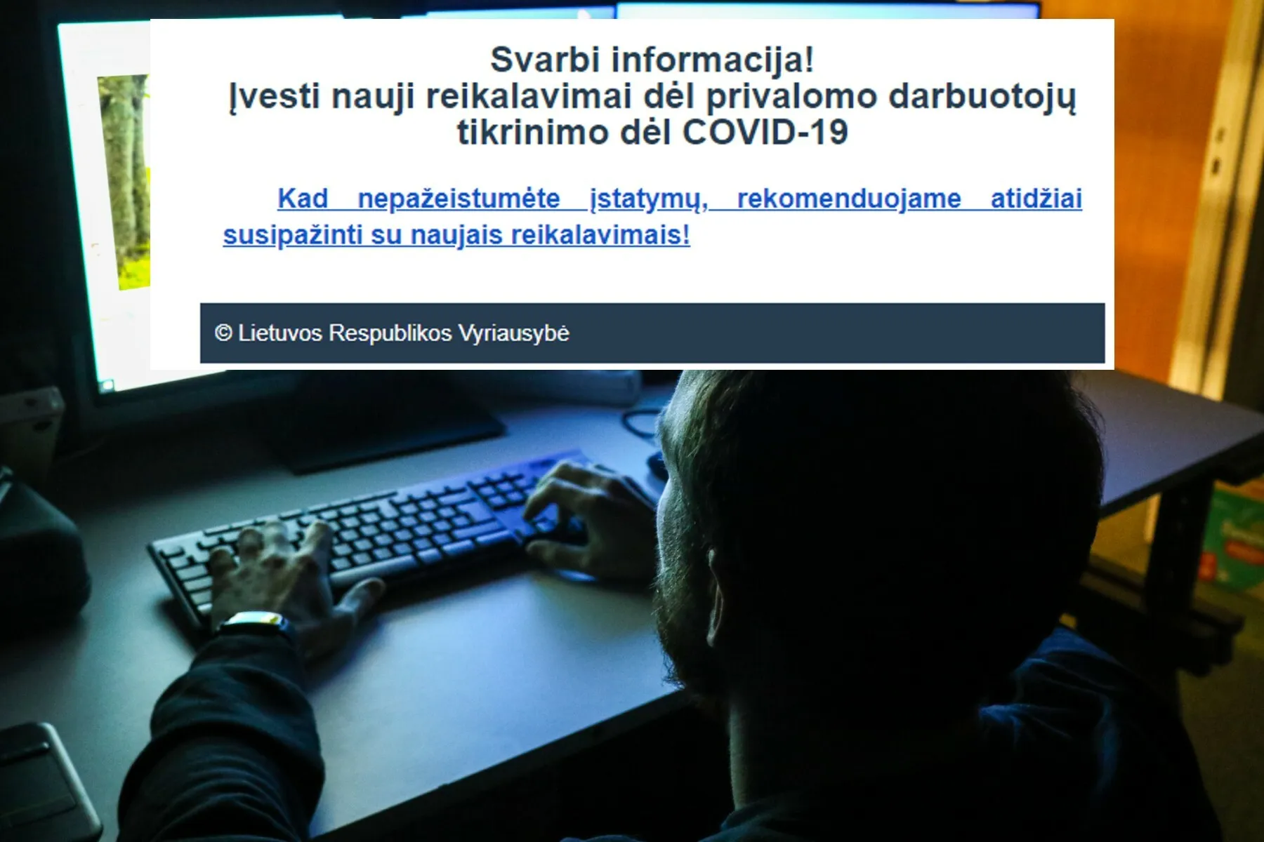 kenkėjiškas laiškas NVSC