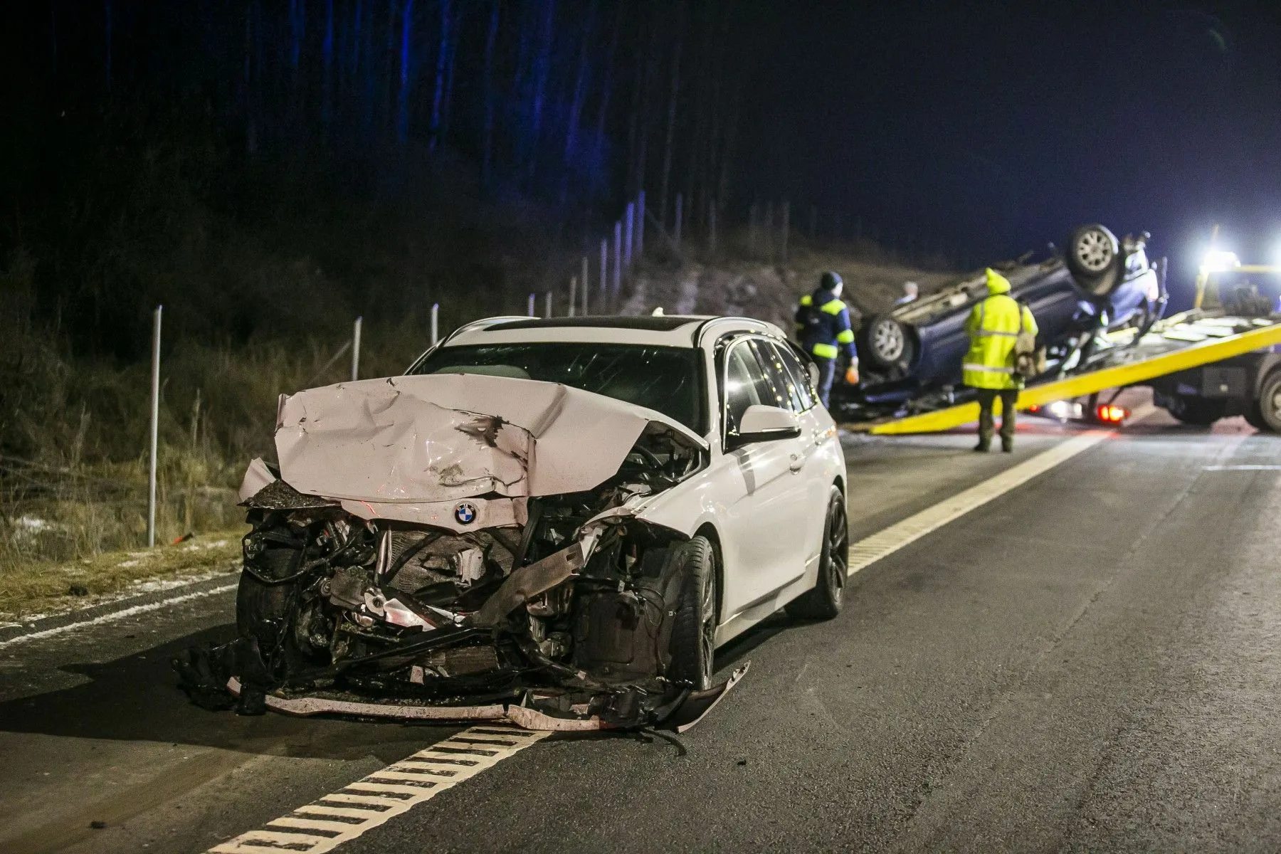 Avarija ties Elektrėnais / DELFI nuotr.