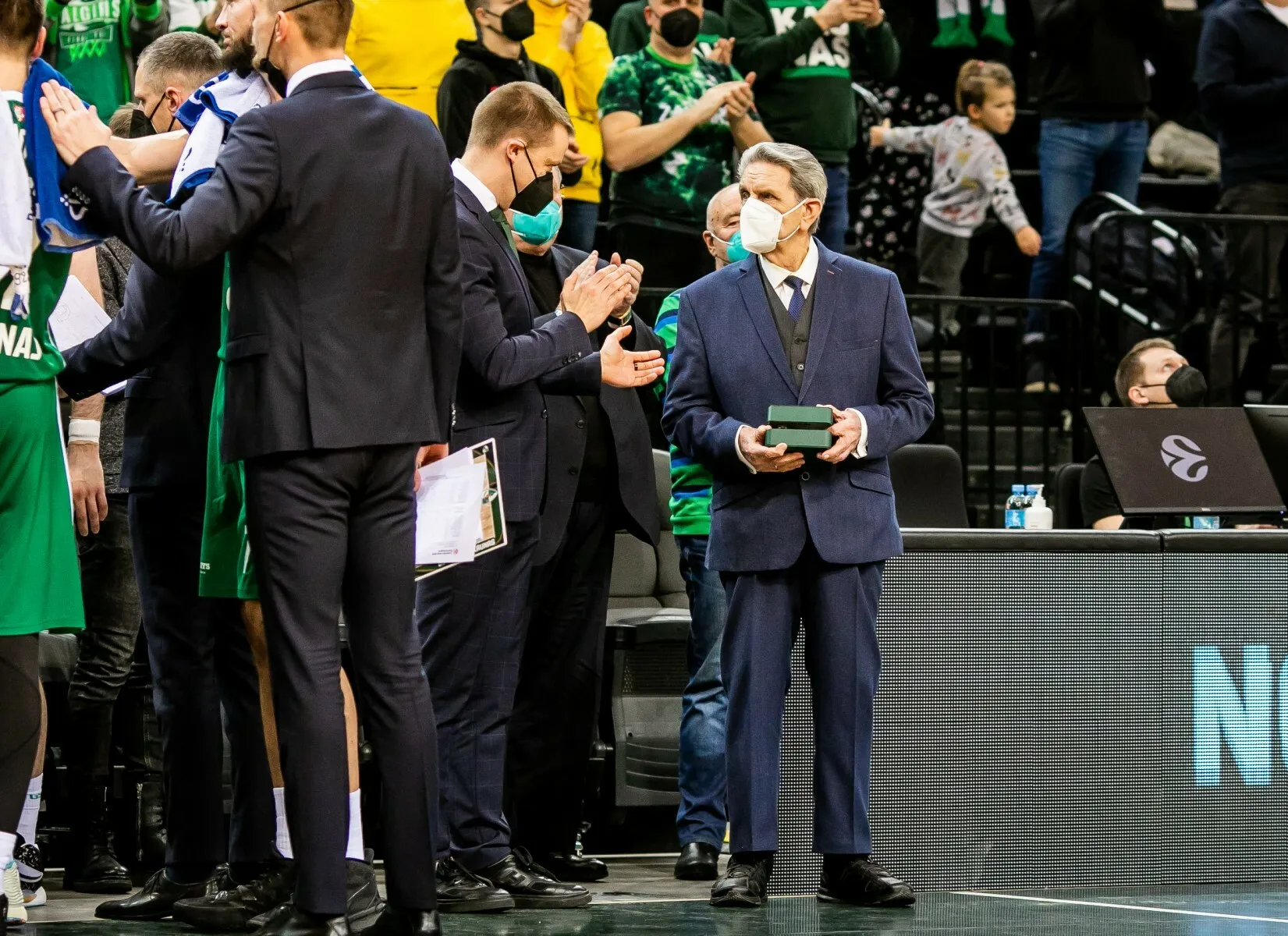 Vlado Garasto pasveikinimas „Žalgirio“ arenoje