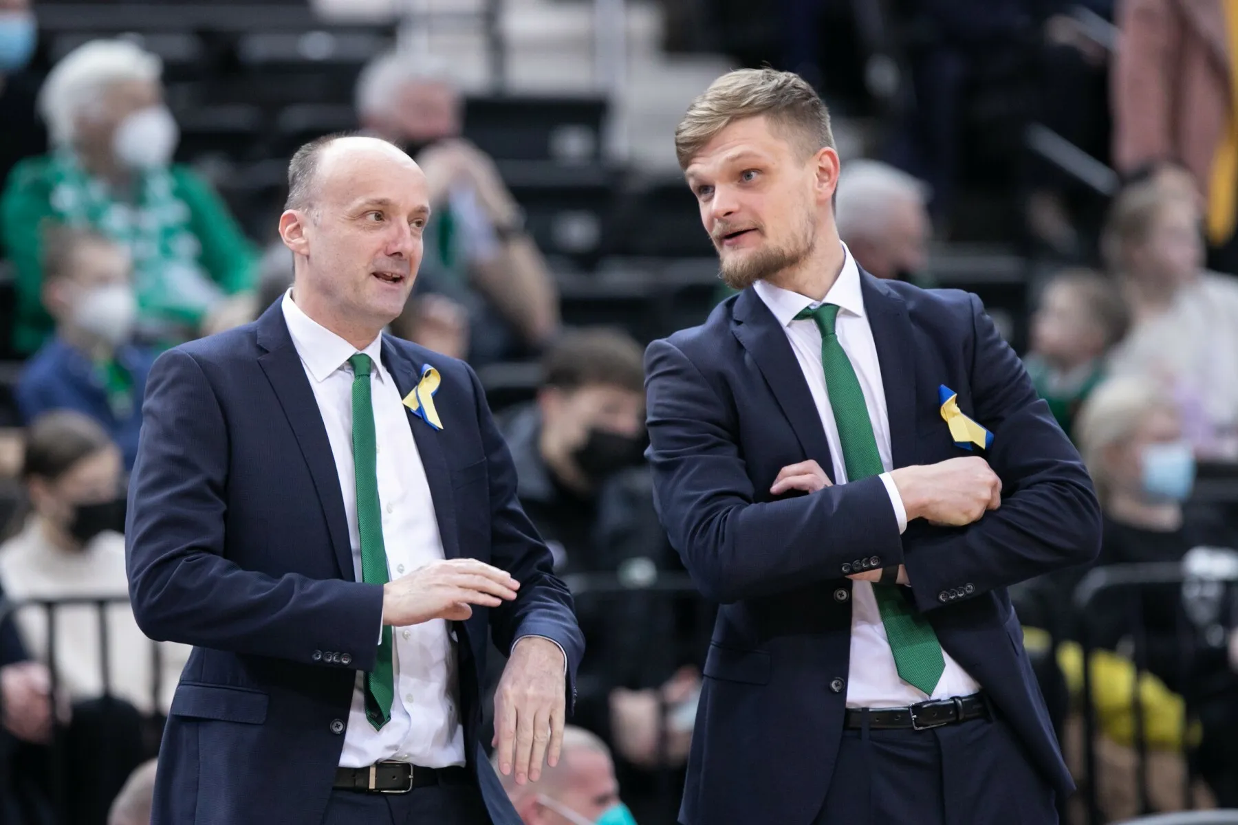 Žalgiriečiai Ukrainą pagerbė specialiomis aprangomis