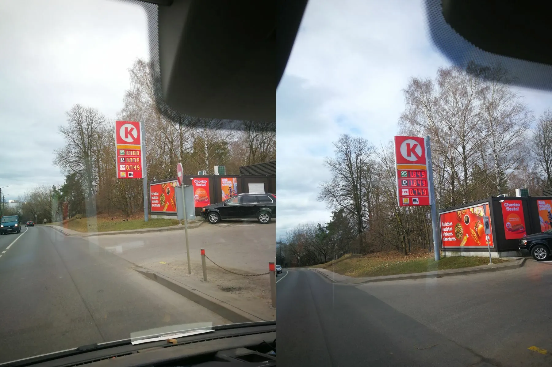 Kuro kainos Circle K degalinėje