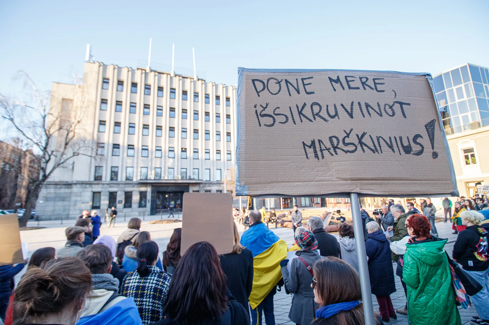 Protestas prieš Matijošaičių verslą Rusijoje