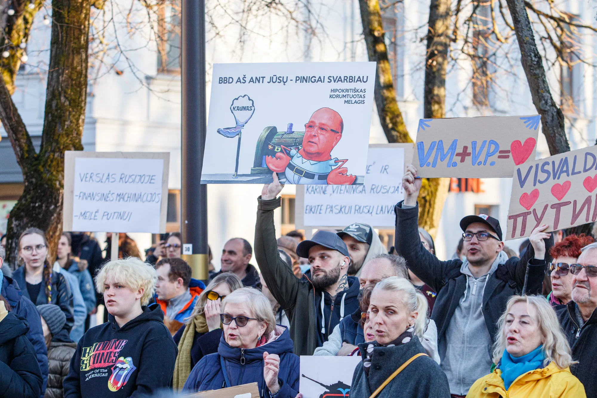 Protestas prieš Matijošaičių verslą Rusijoje