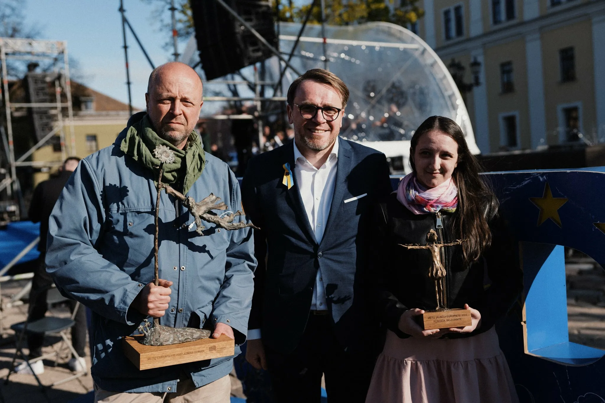 Rotušės aikštėje apdovanoti metų europiečiai