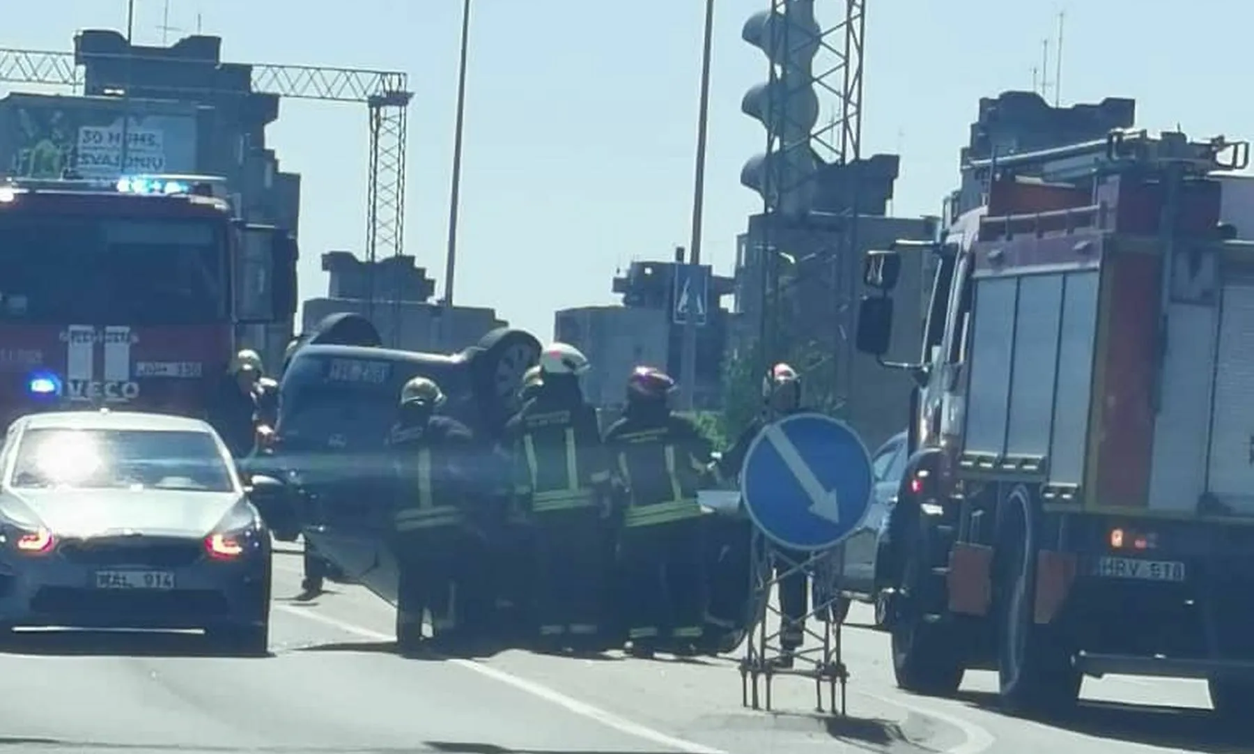 Avarija prie „megos“