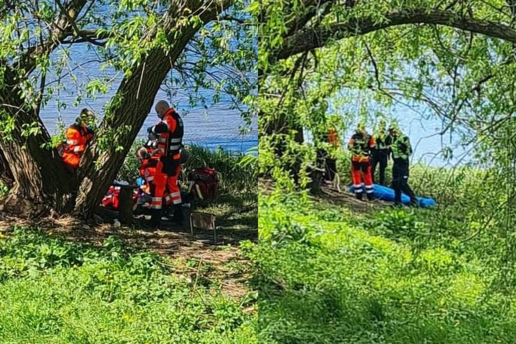 Mirė vyras prie Nemuno