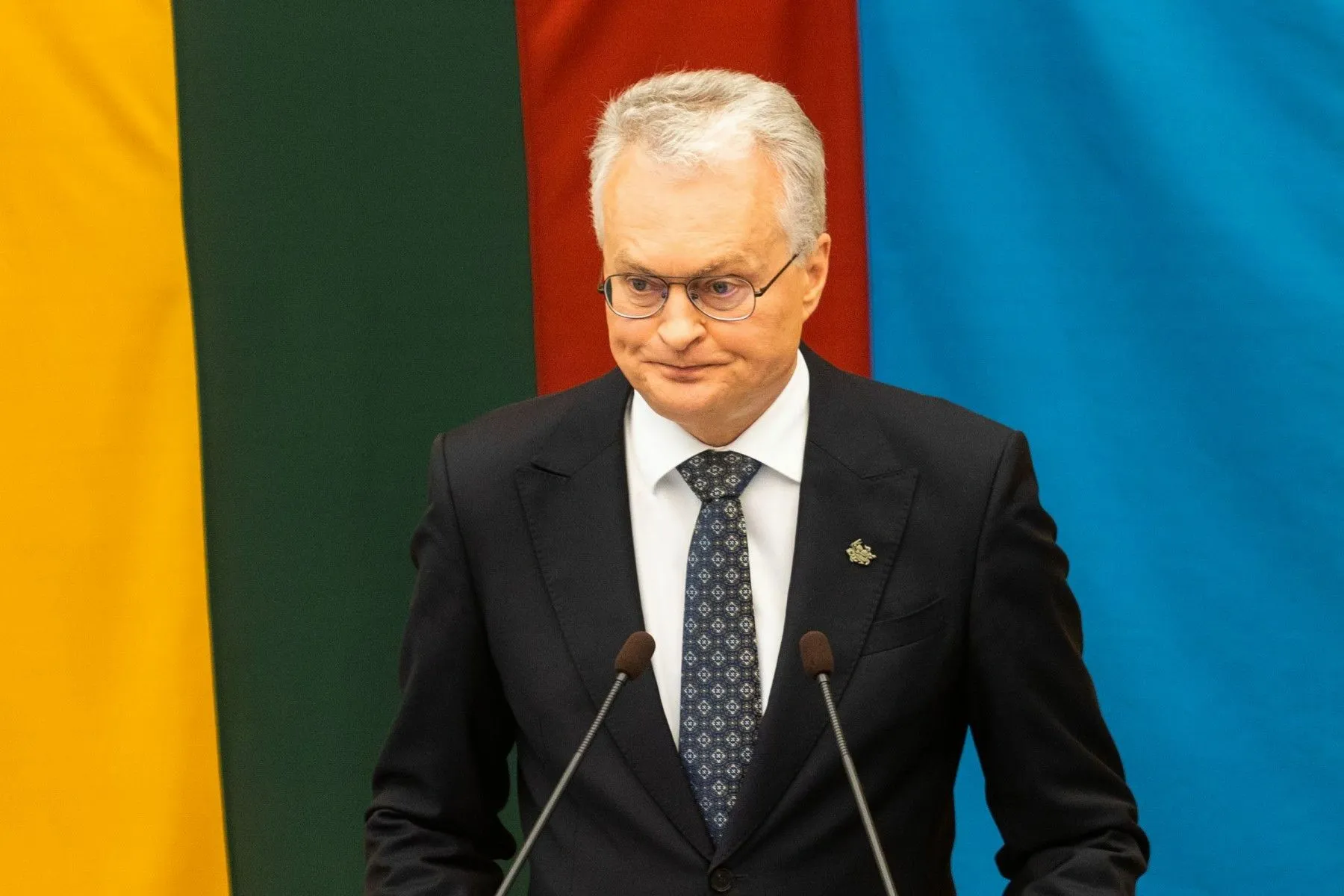 G. Nausėda skaitė metinį pranešimą / DELFI nuotr.