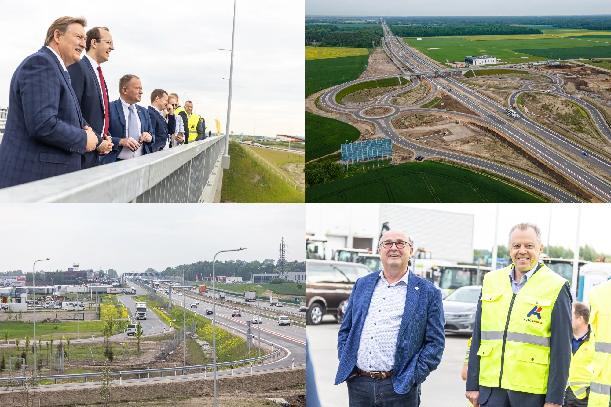 Rekonstruotas magistralinis kelias ties Giraite