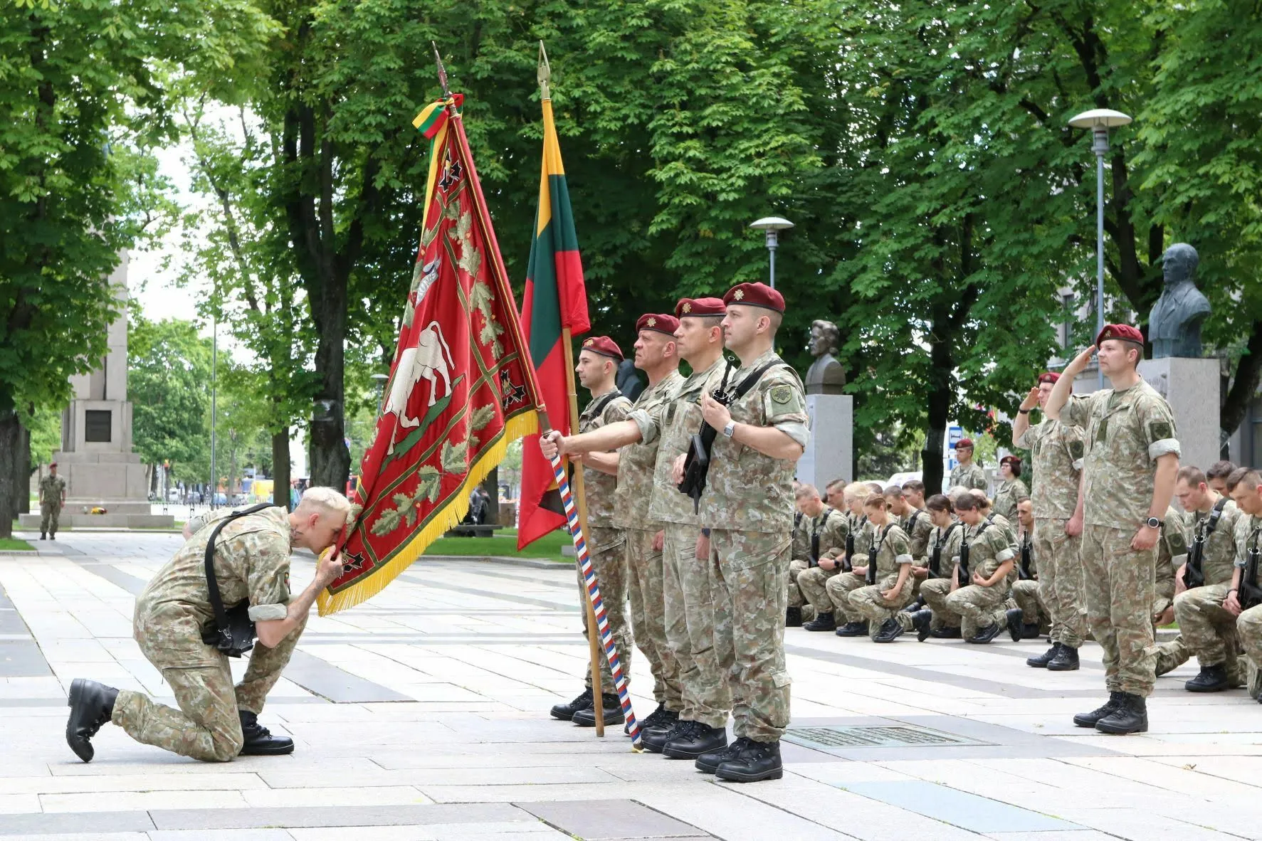 Karių savanorių priesaika Kaune / L. Vištartienės nuotr.