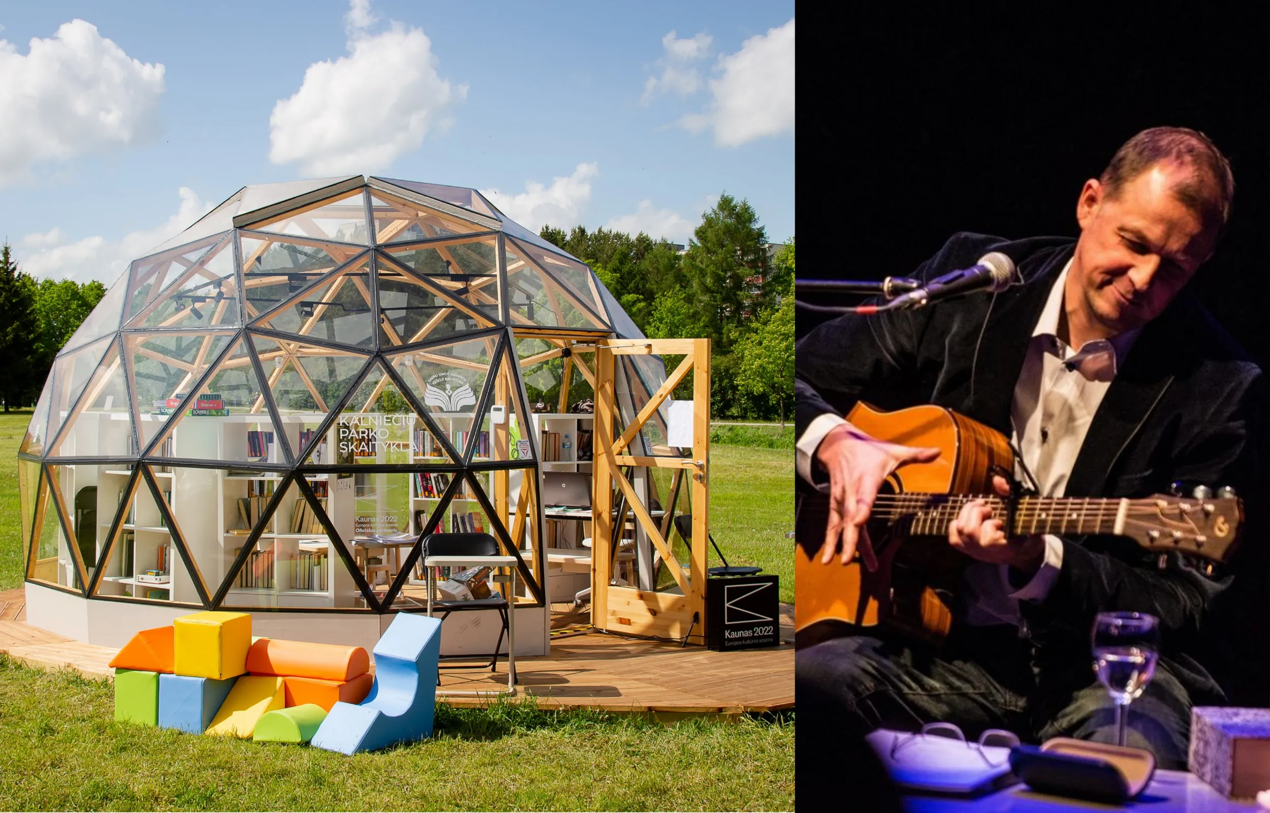 V. V. Landsbergis Kalniečių parko skaitykloje