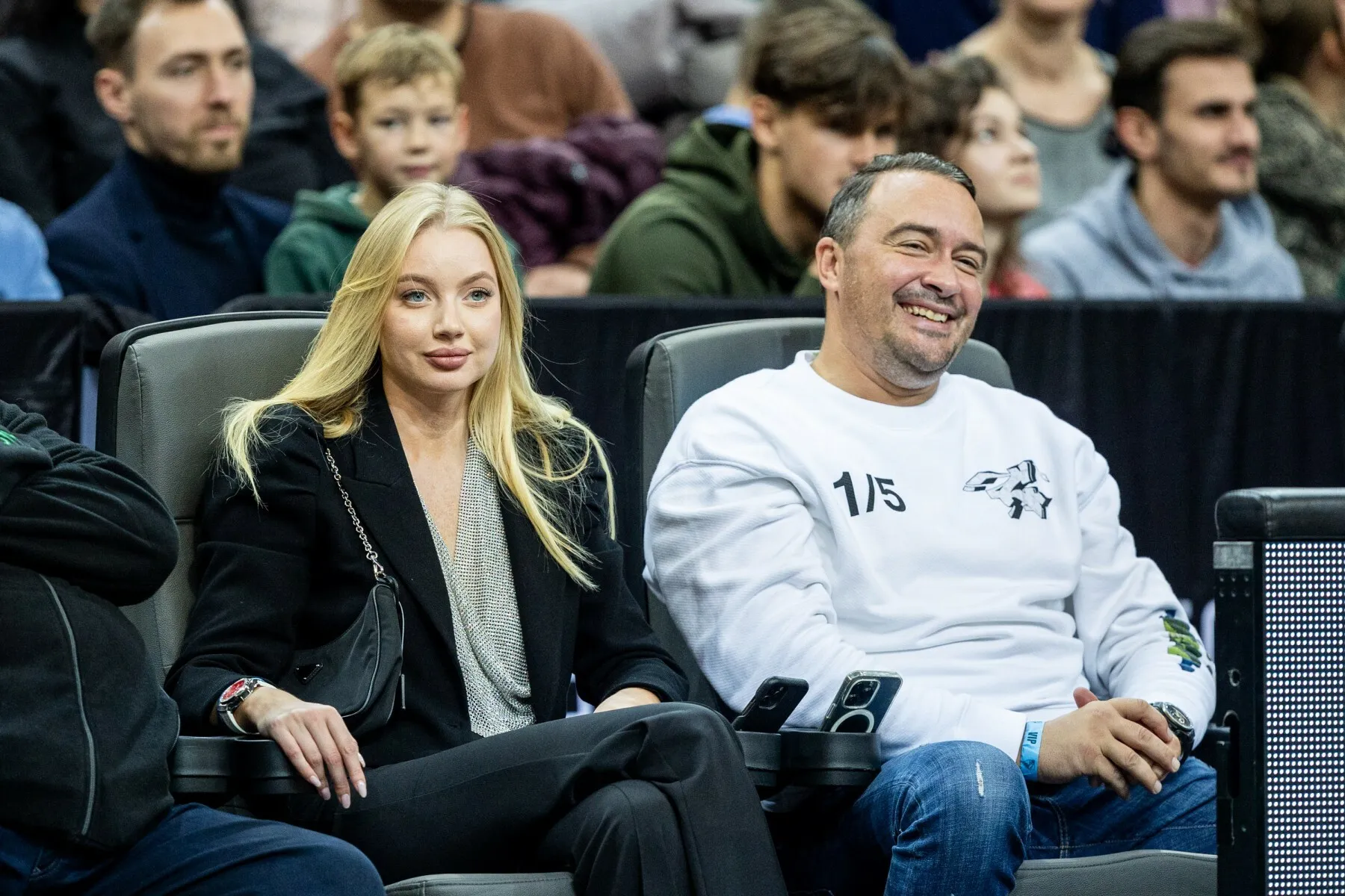 J. Garbaravičius ir K. Toleikytė „Žalgirio“ rungtynėse