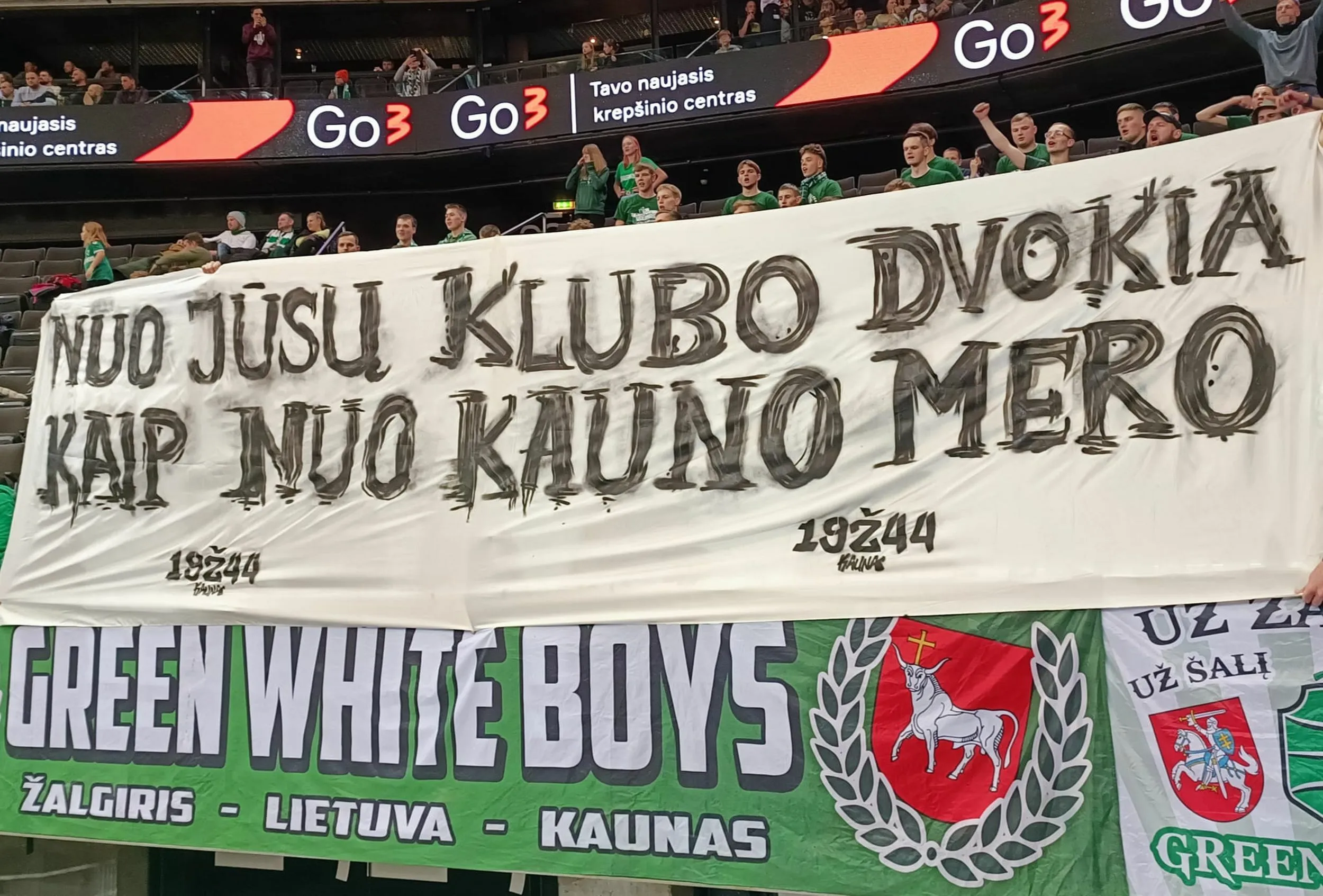 „Žalgirio“ fanų žinutė