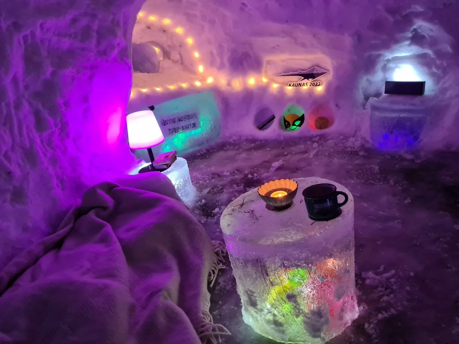 Sniego skulptūros Kauno rajone