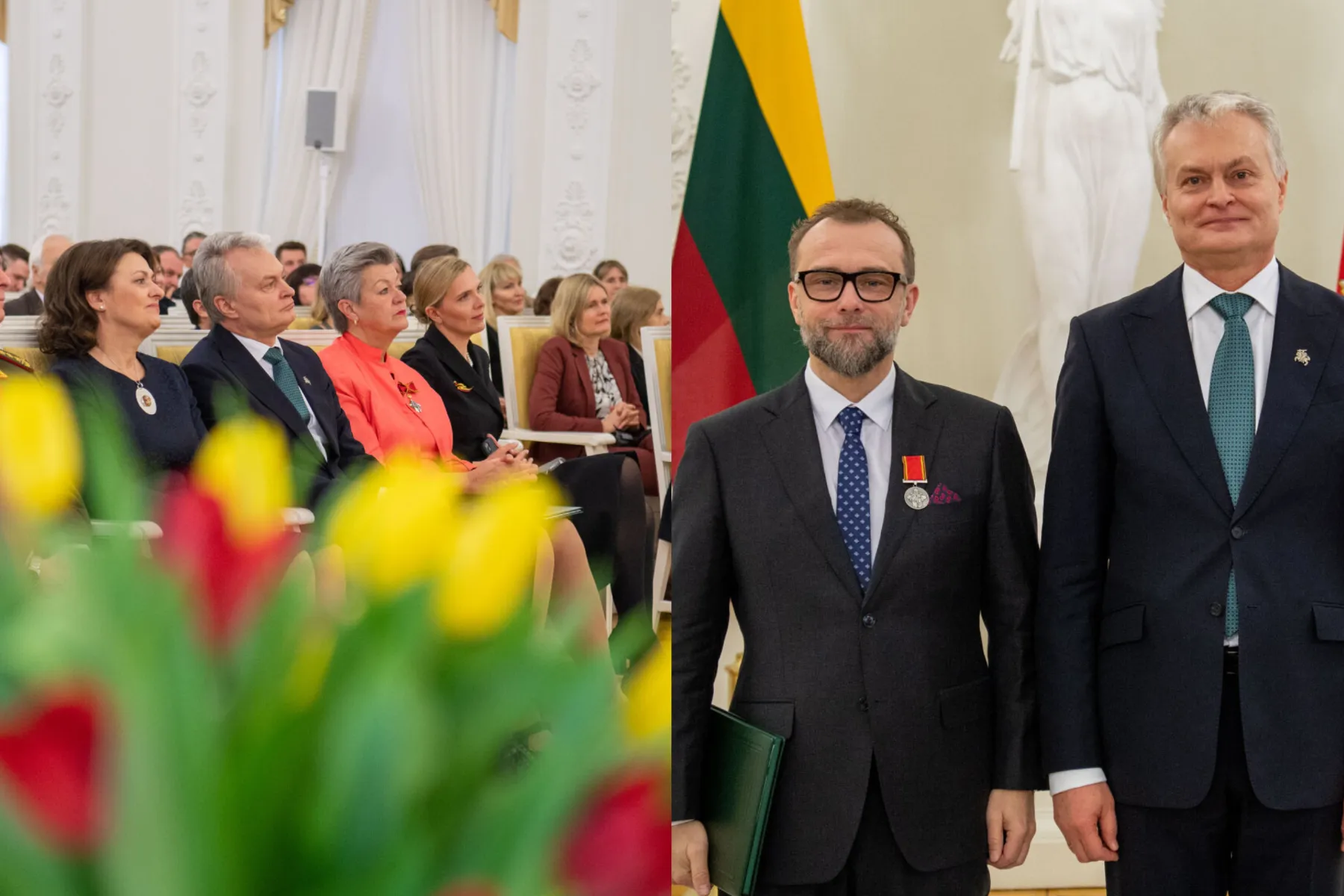 Prezidentas įteikė apdovanojimus už nuopelnus Lietuvai: tarp nusipelniusiųjų R. Zemkauskas ir V. Vitkienė