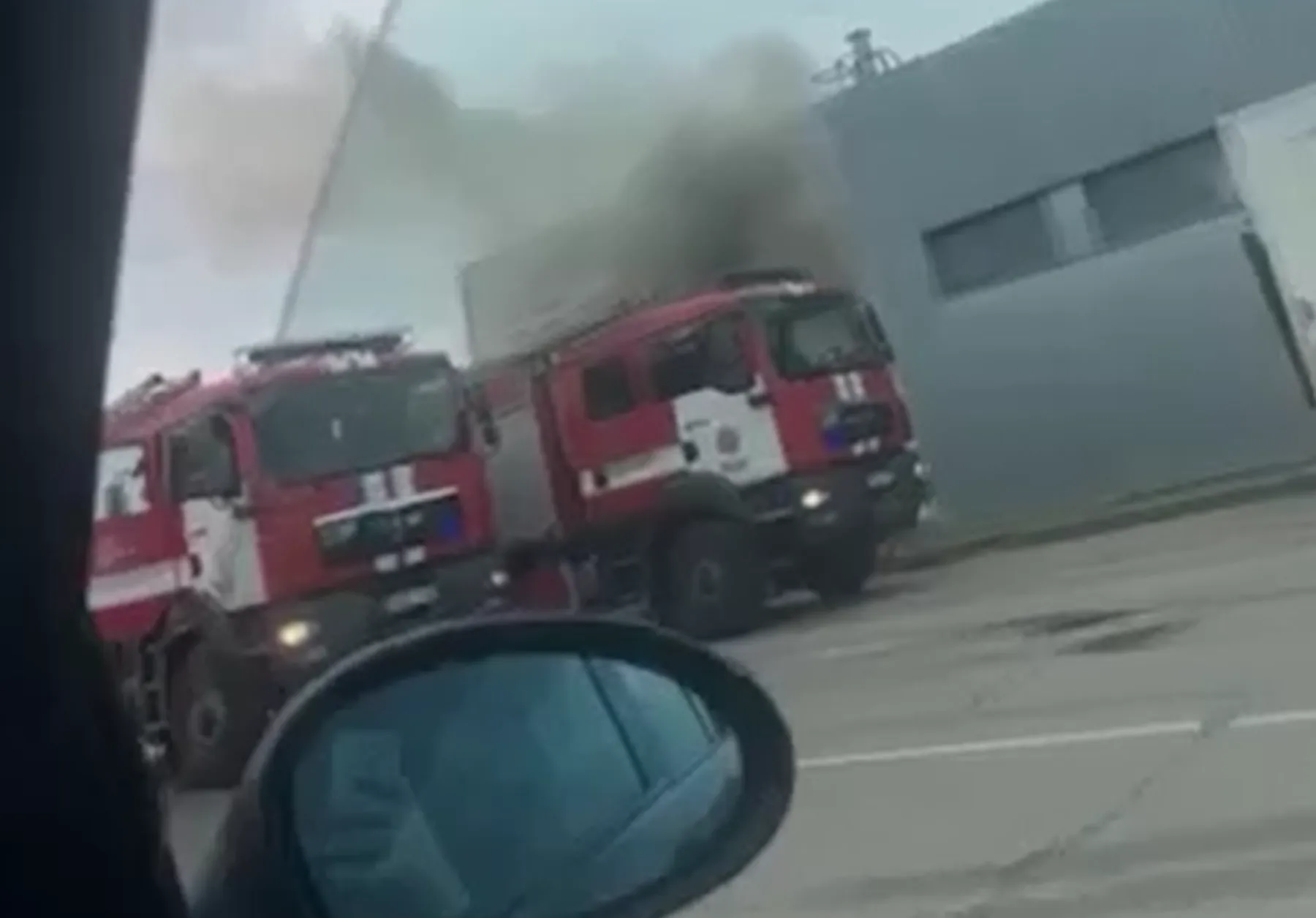 Gaisras Elektrėnų gatvėje