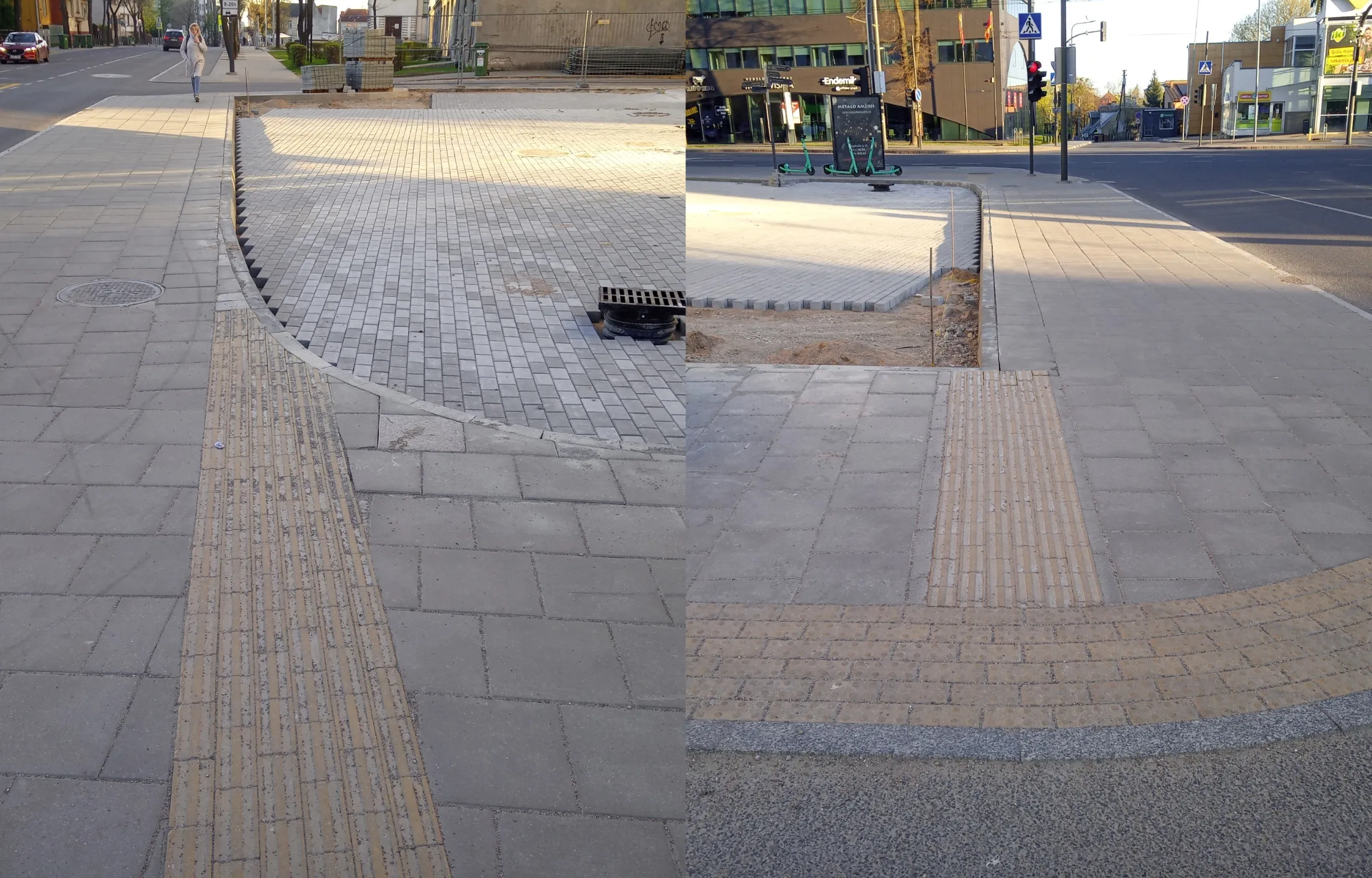 Žemaičių g. taktilinis takas