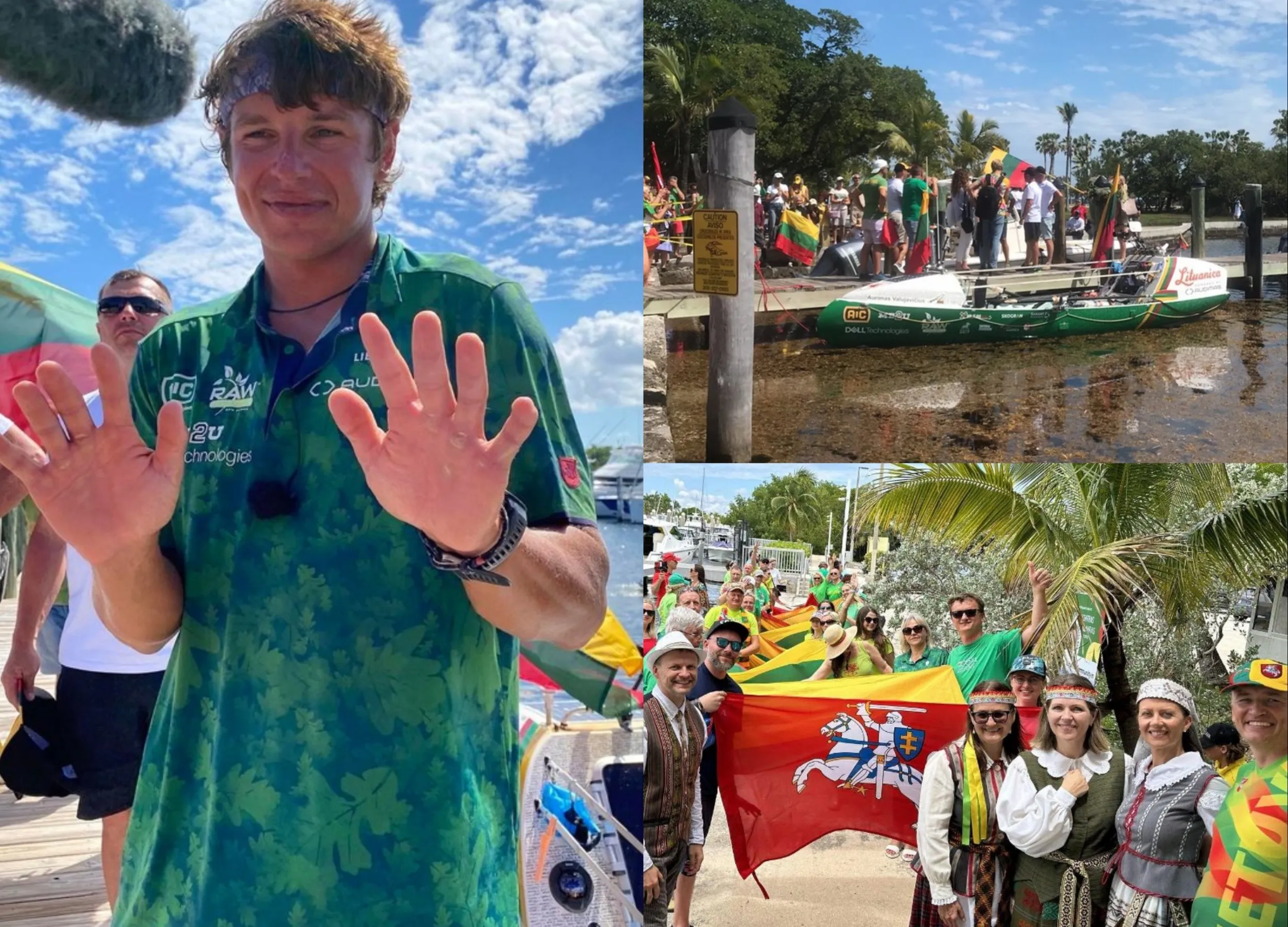 Kaunietis perplaukė Atlanto vandenyną nuo Europos iki Šiaurės Amerikos