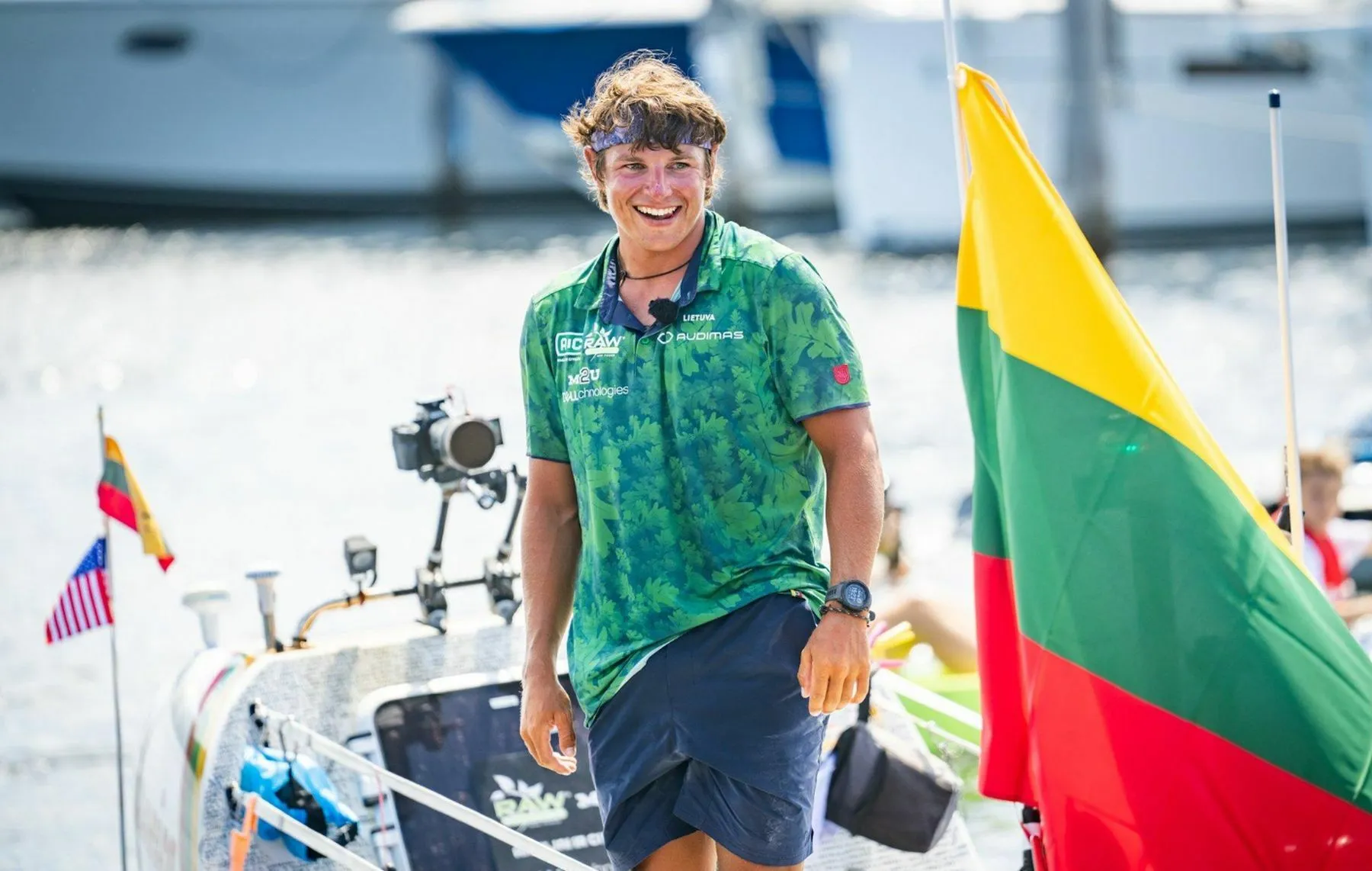 Aurimas Valujavičius įveikė Atlantą / DELFI, V. Dranginio nuotr.