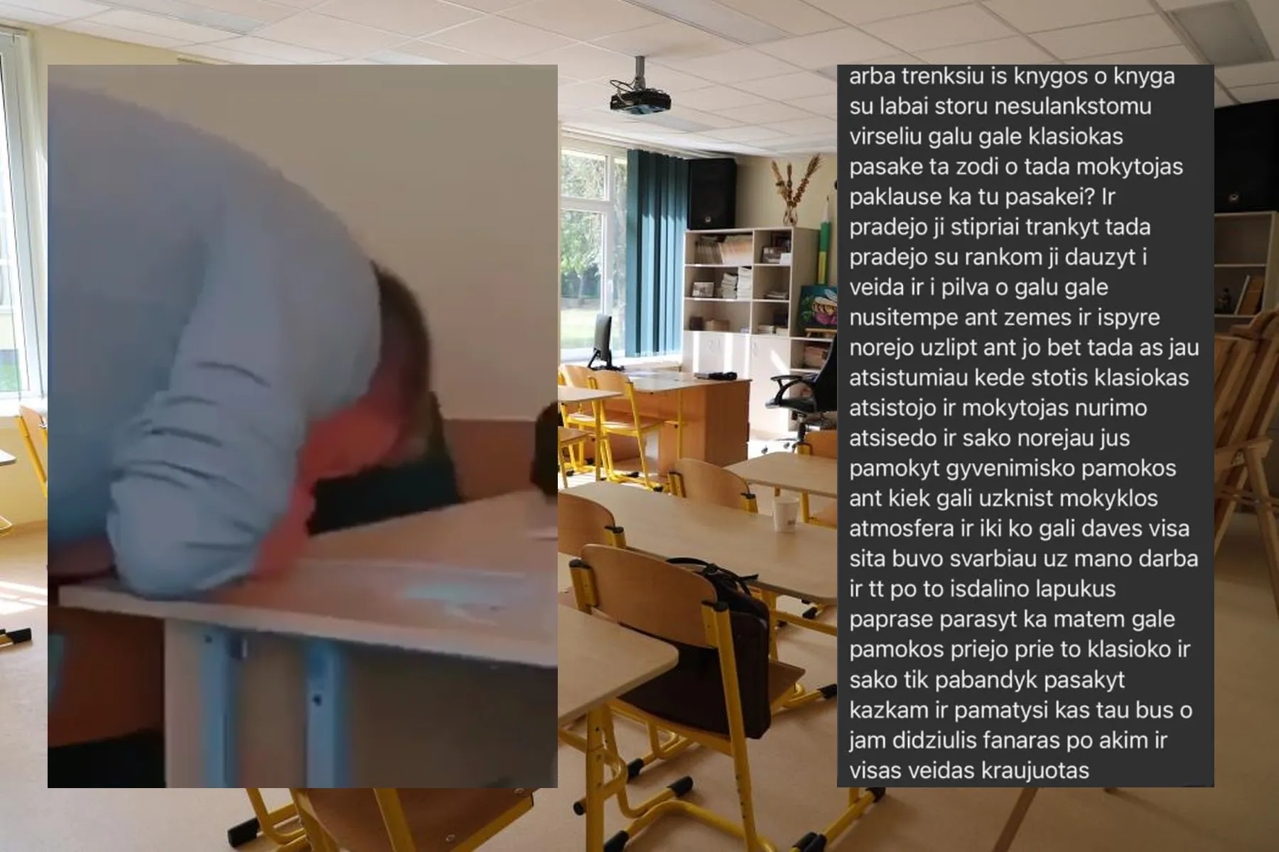 Incidentas Garliavos J. Lukšos gimnazijoje