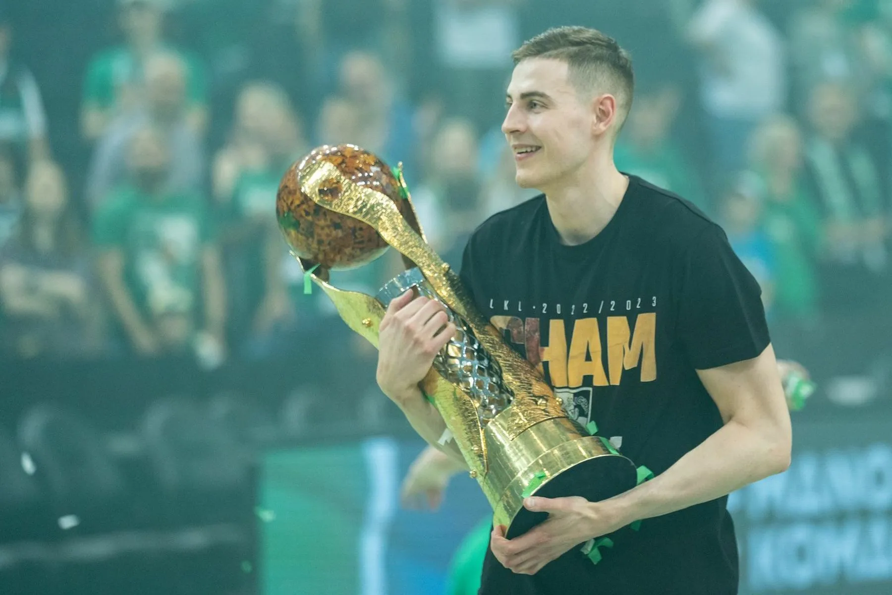 LKL taurės įteikimas po Kauno „Žalgirio“ pergalės prieš Vilniaus „Rytą“