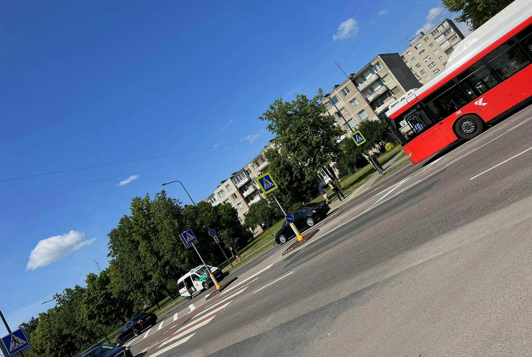 Avarija Dainavoje, partrenktas vaikas