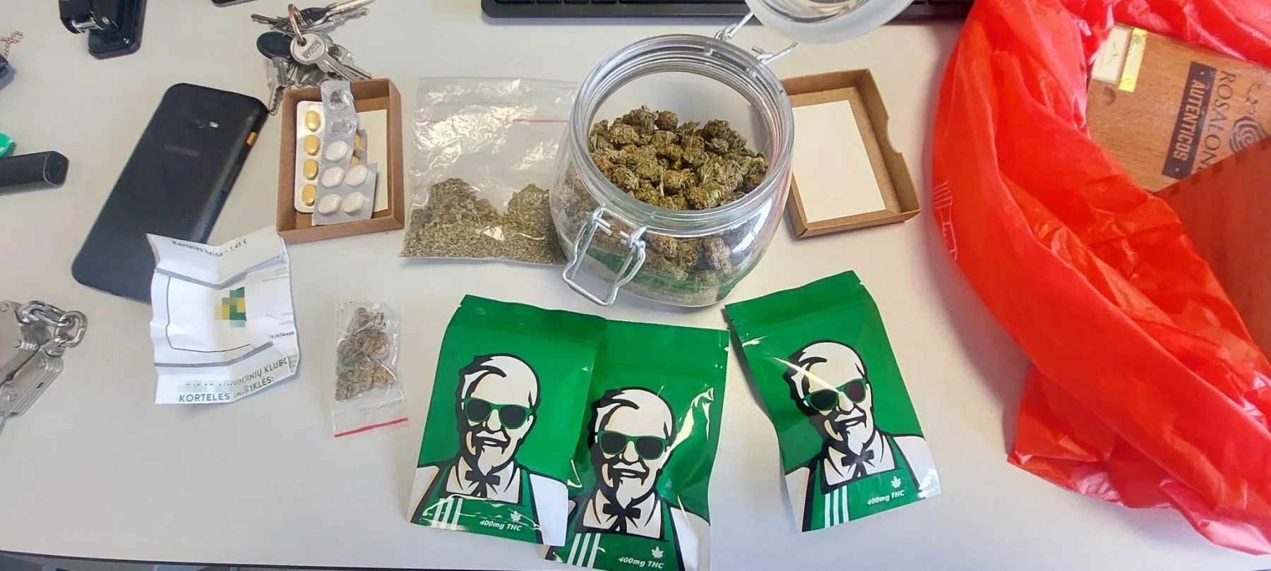 narkotinės medžiagos, krata