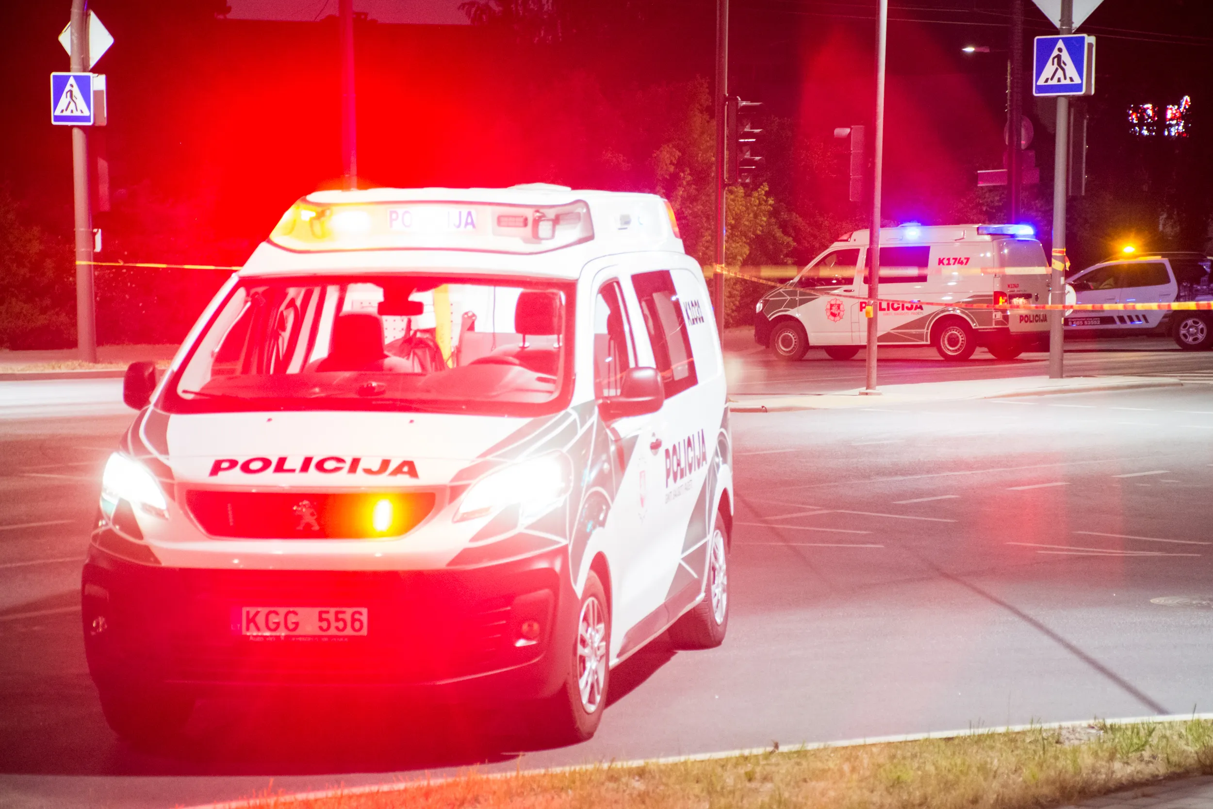 policija, švyturėliai, Avarija Taikos prospekte