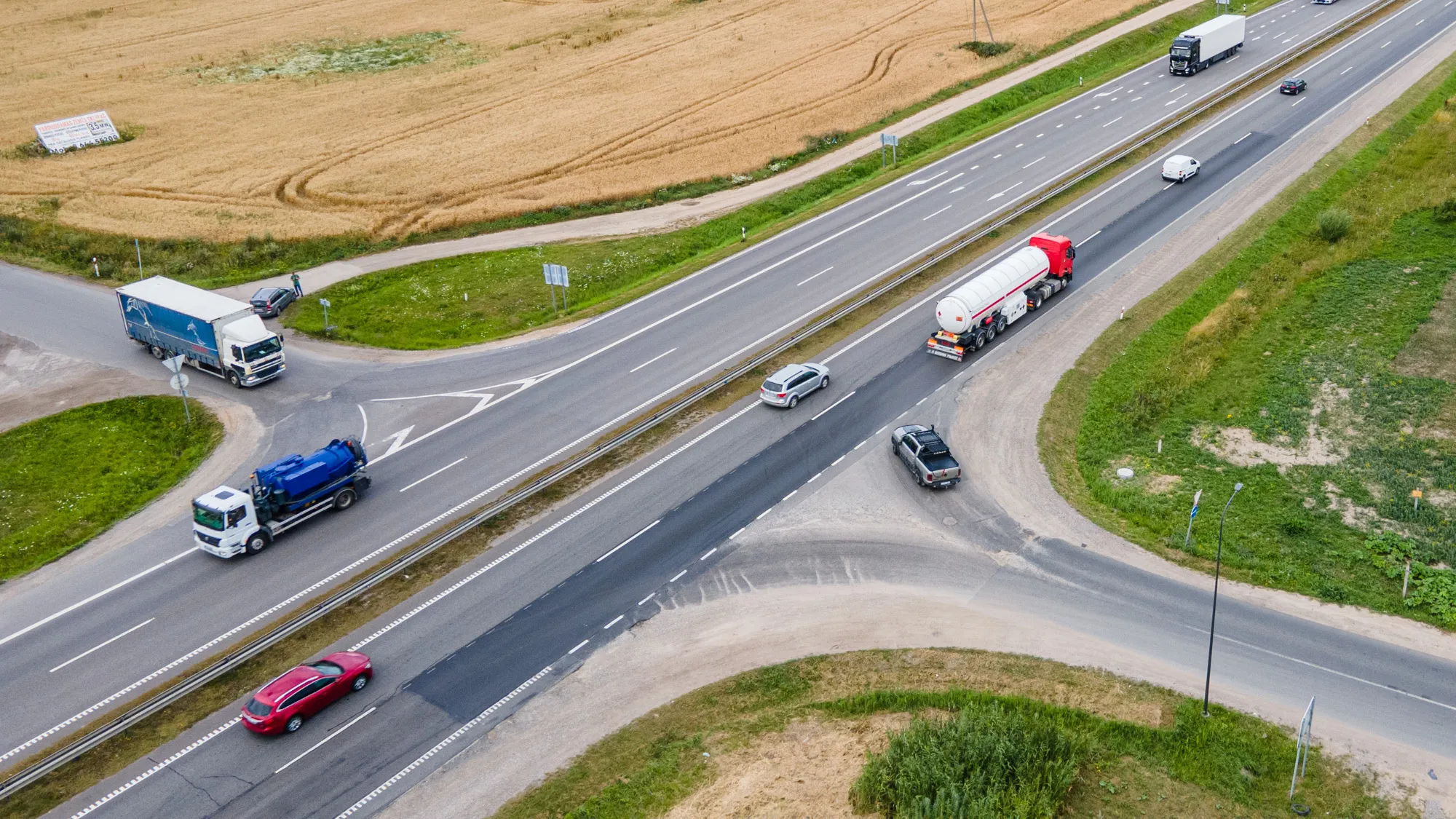 Pavojinga sankryža Via Baltica kelyje