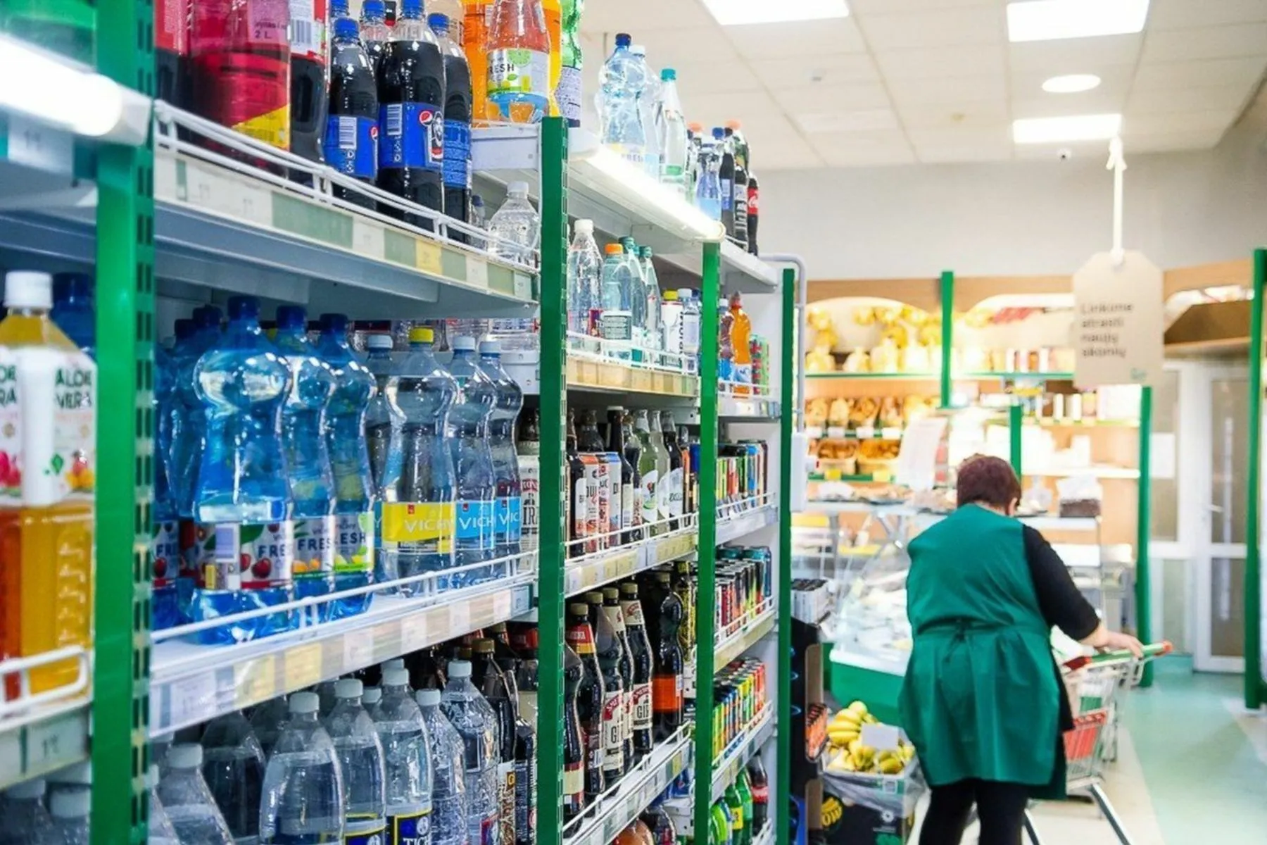 Gėrimai parduotuvėje