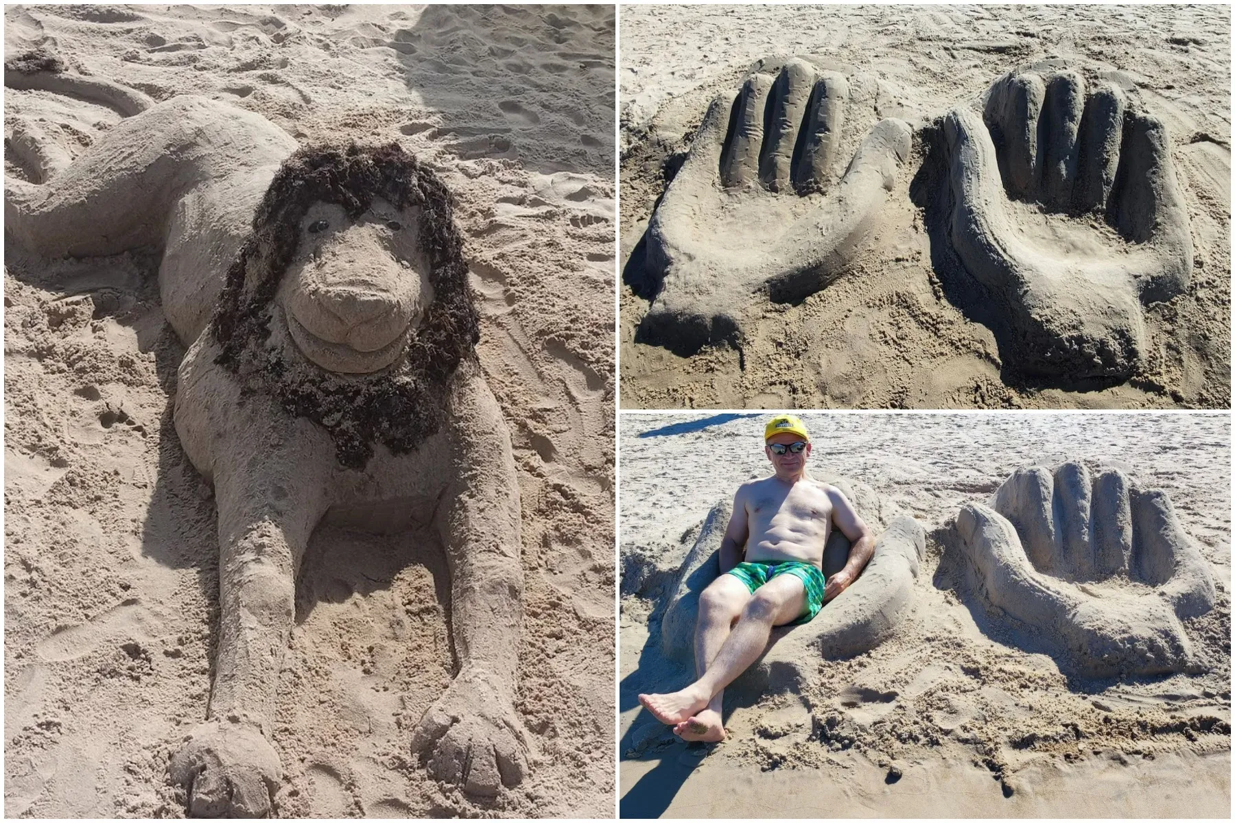 Smėlio skulptūromis poilsiautojus žavintis S. Kajokas: menininku galime būti kiekvienas