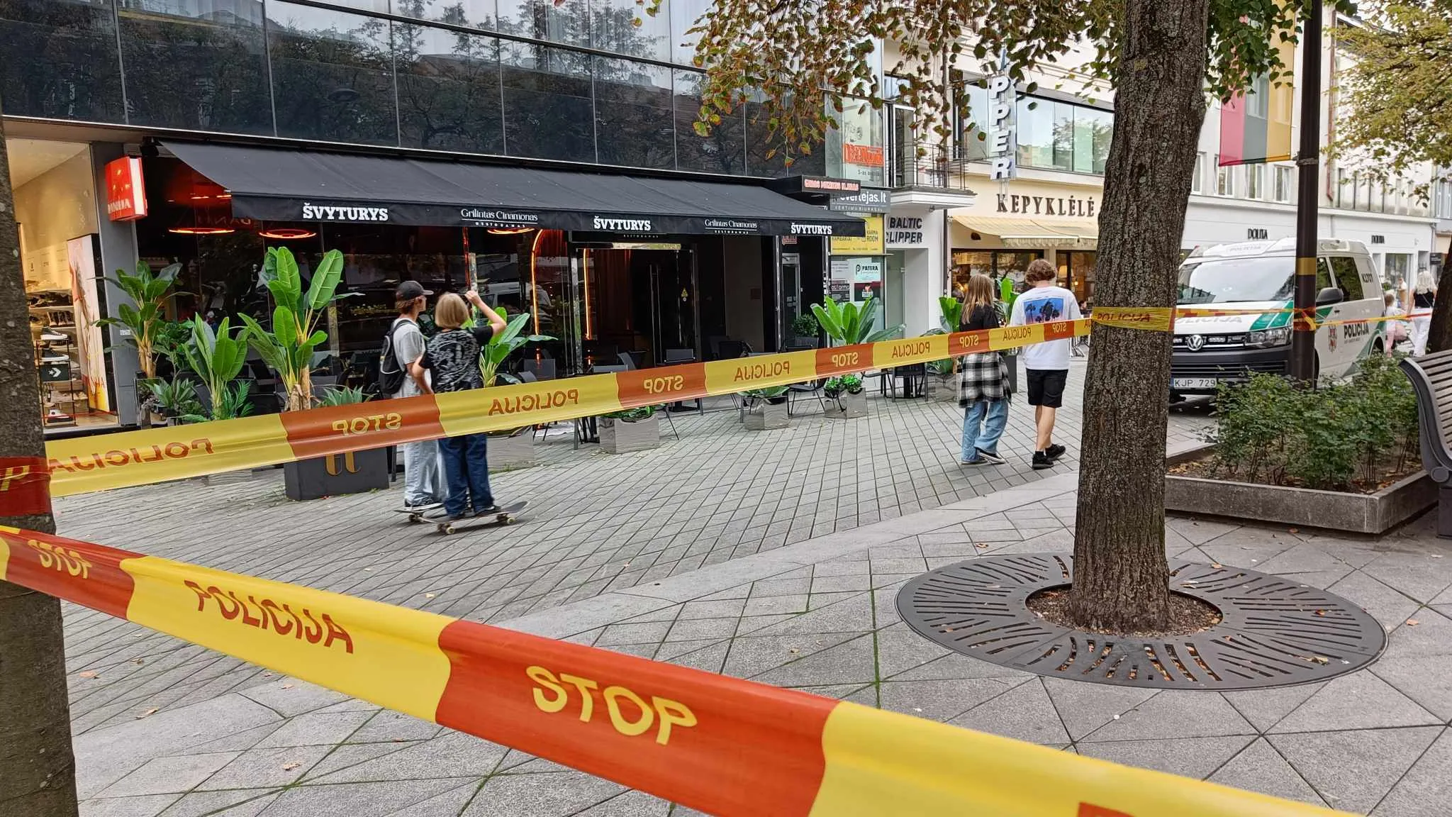 Muštynės Laisvės alėjoje