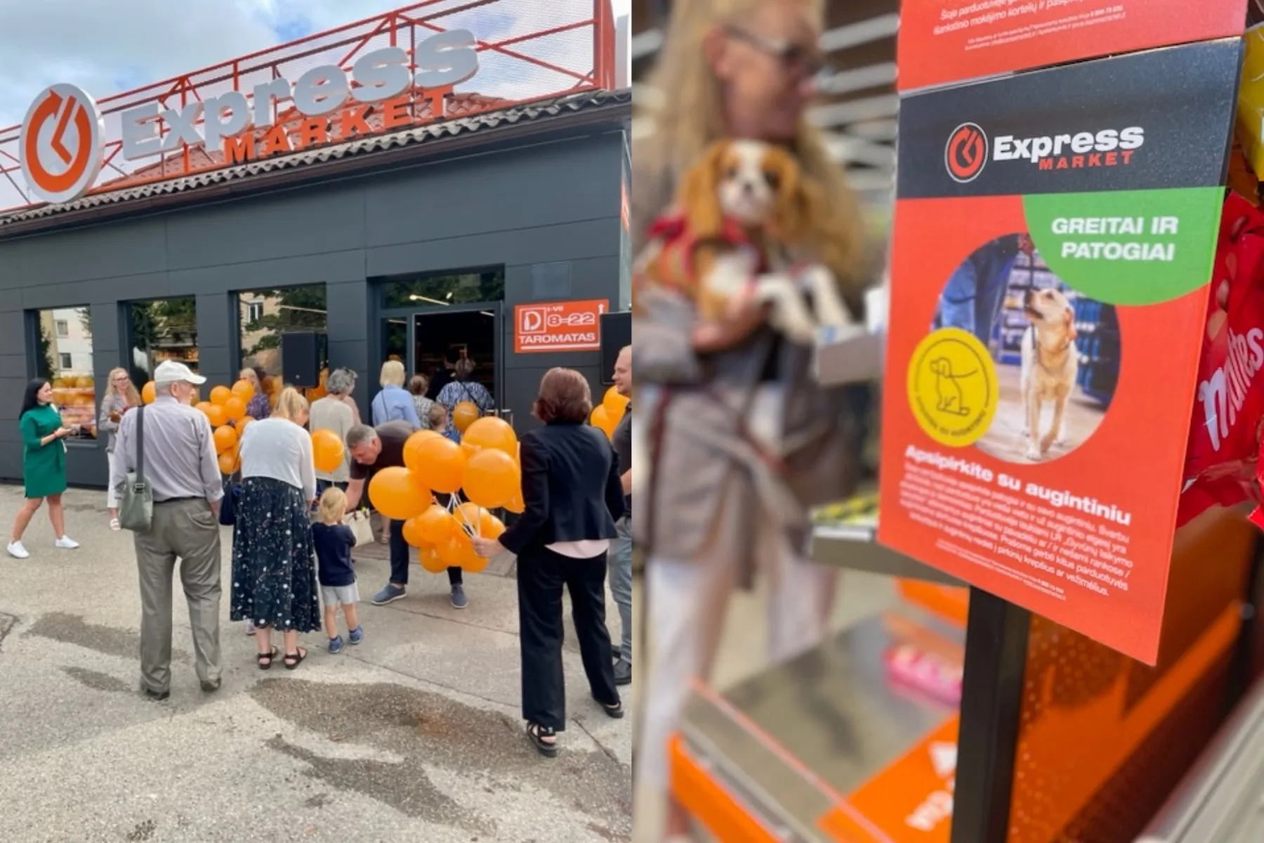 Nauja Express Market parduotuvė Kaune