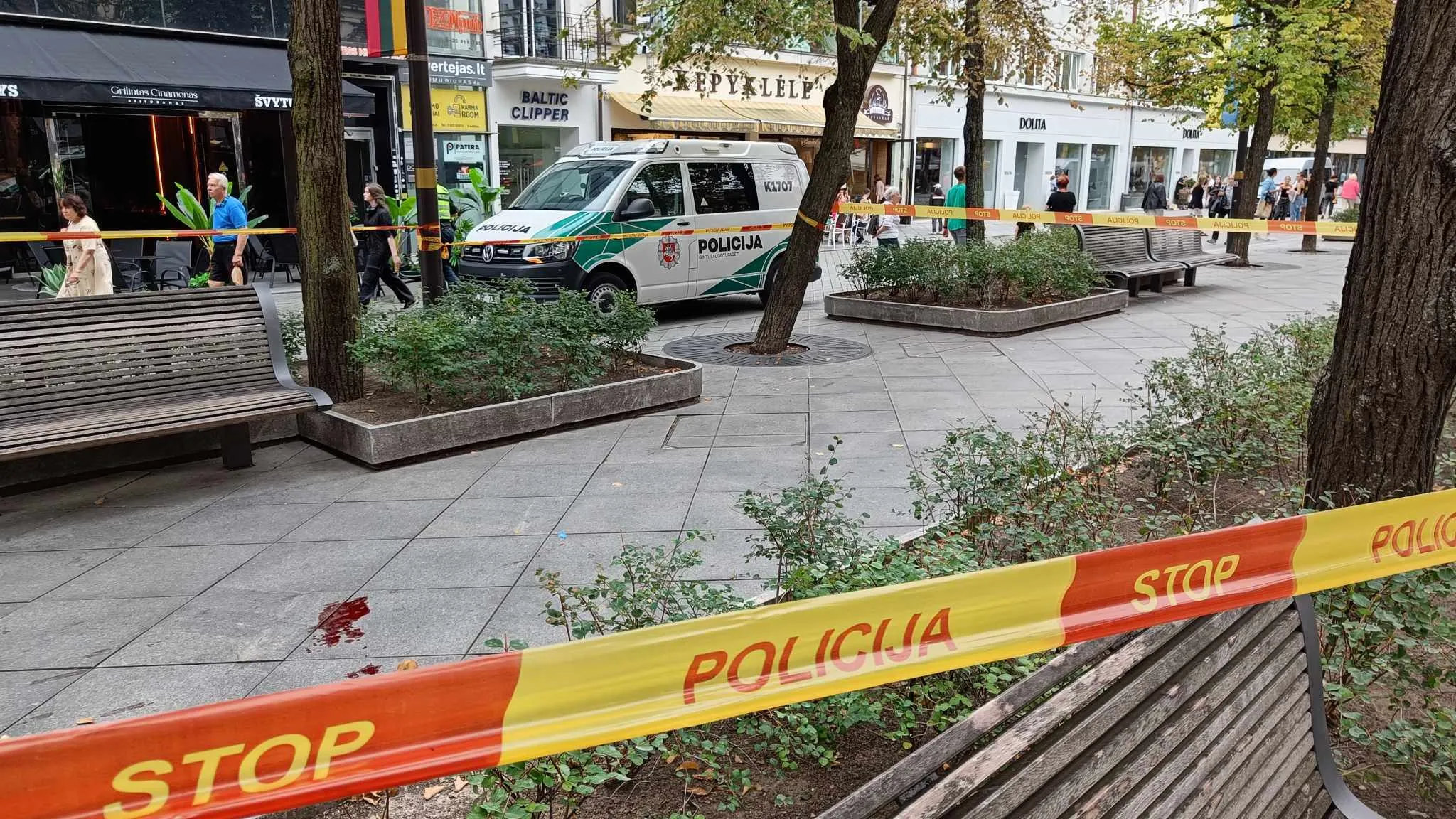 Muštynės Laisvės alėjoje