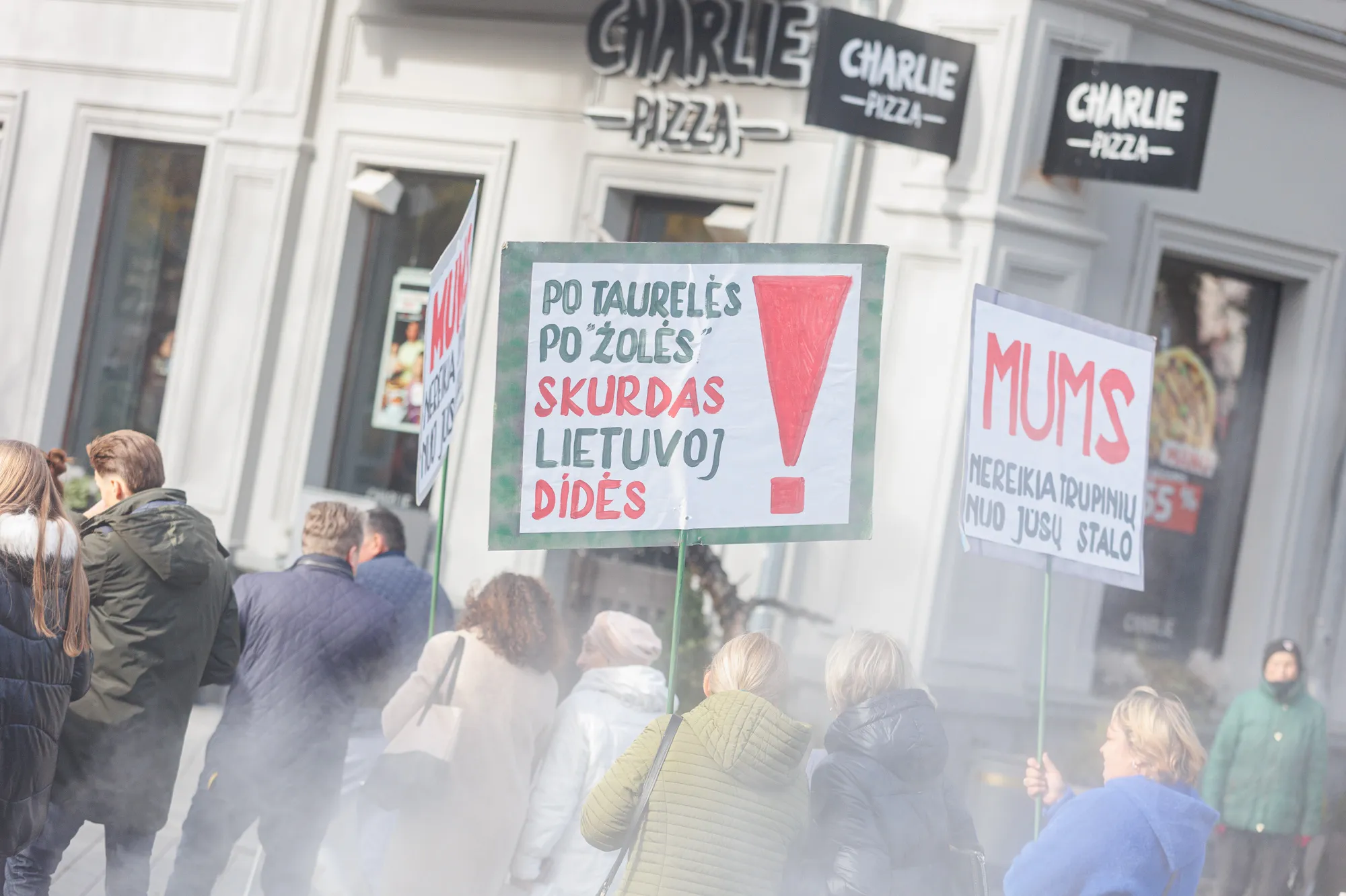 Protestas dėl skurdo Lietuvoje