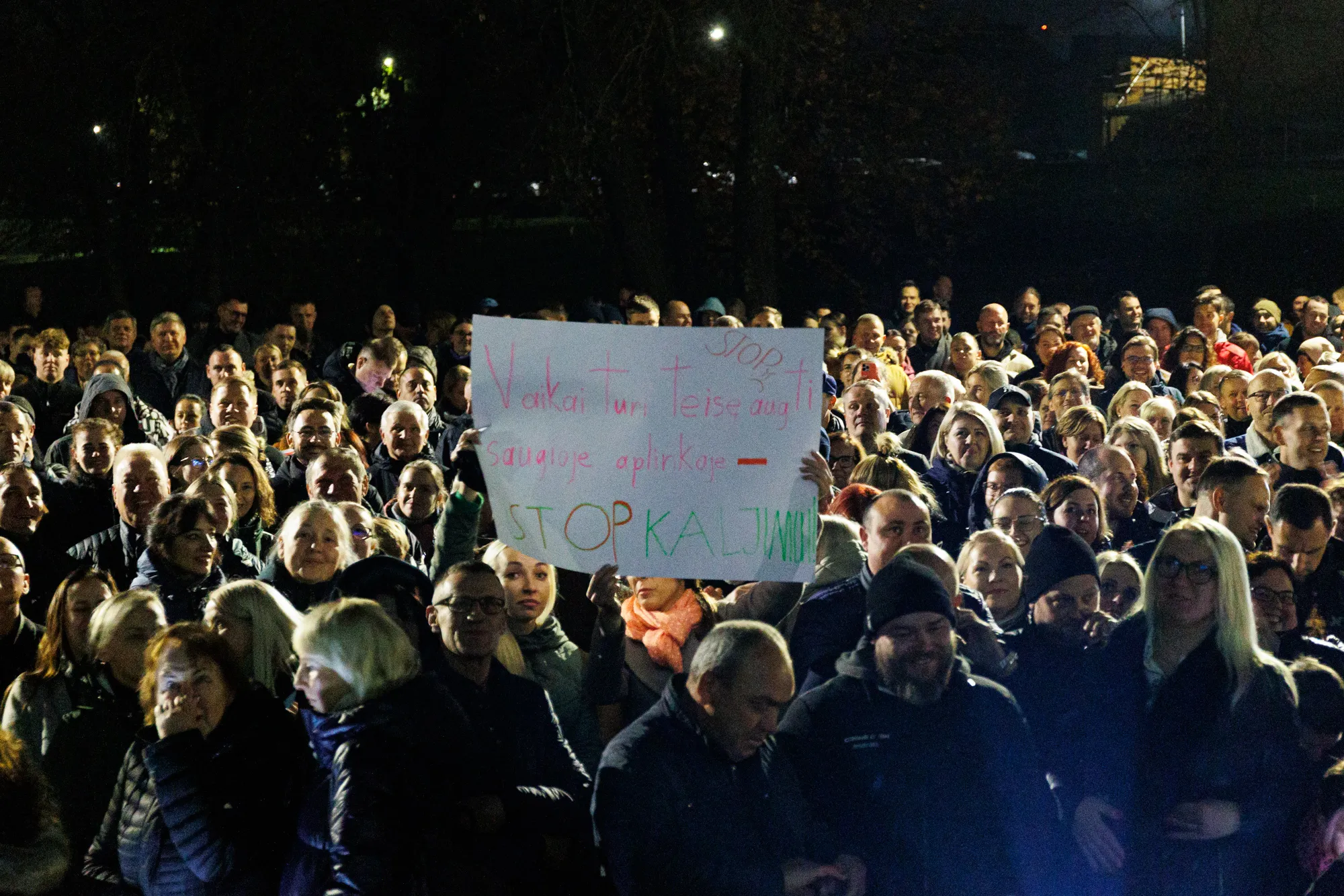 Domeikavos gyventojų protestas