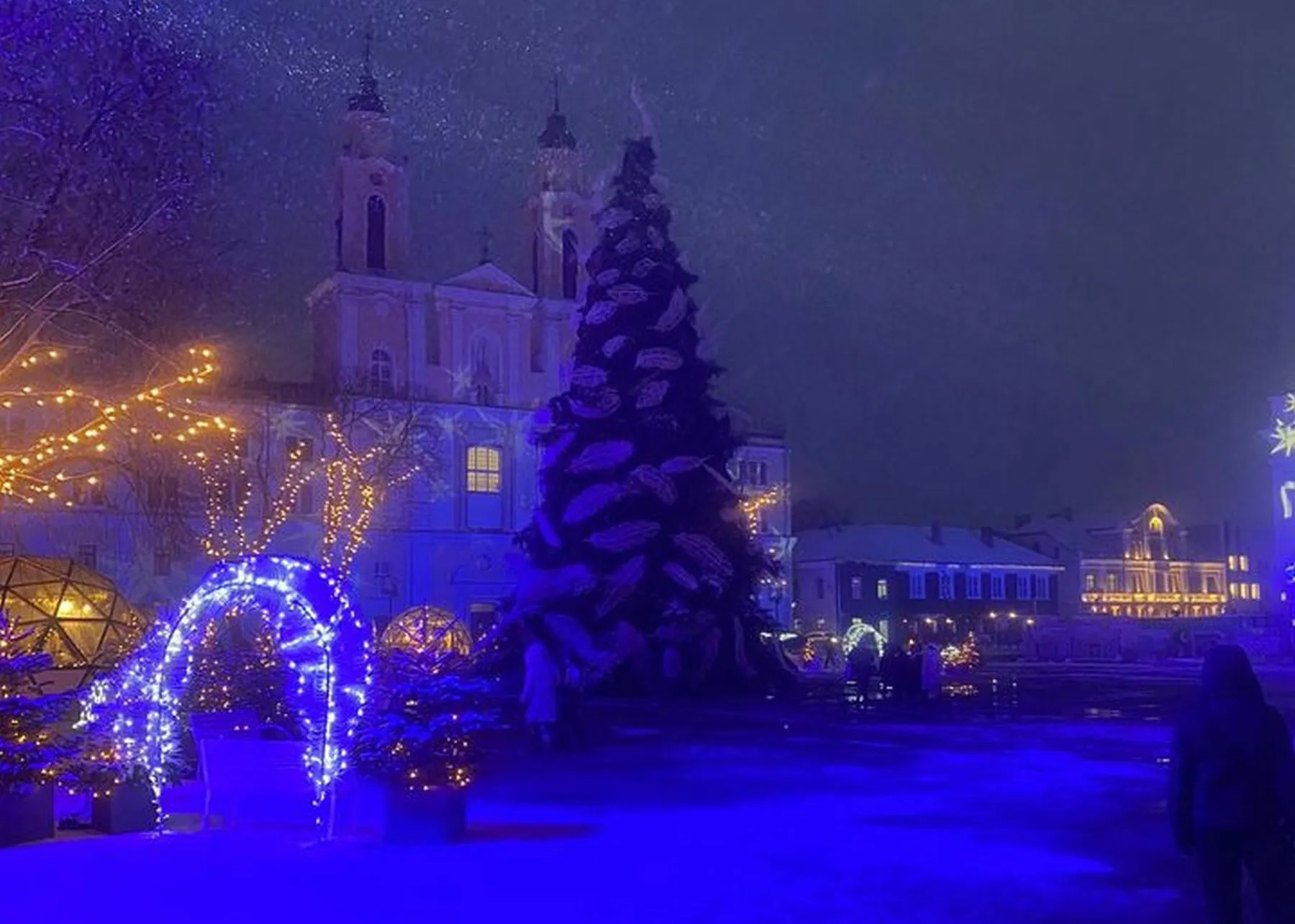 Užgeso Kauno Kalėdų eglė