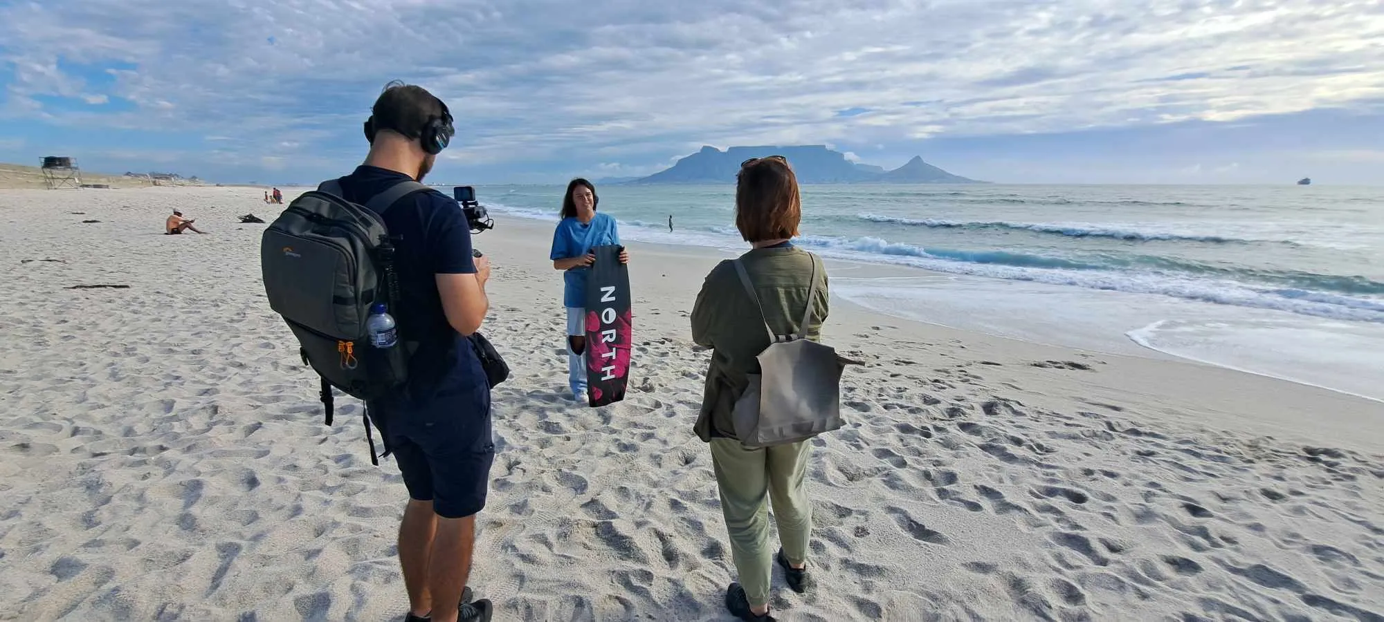 Su jėgos aitvarų trenere Keiptaune