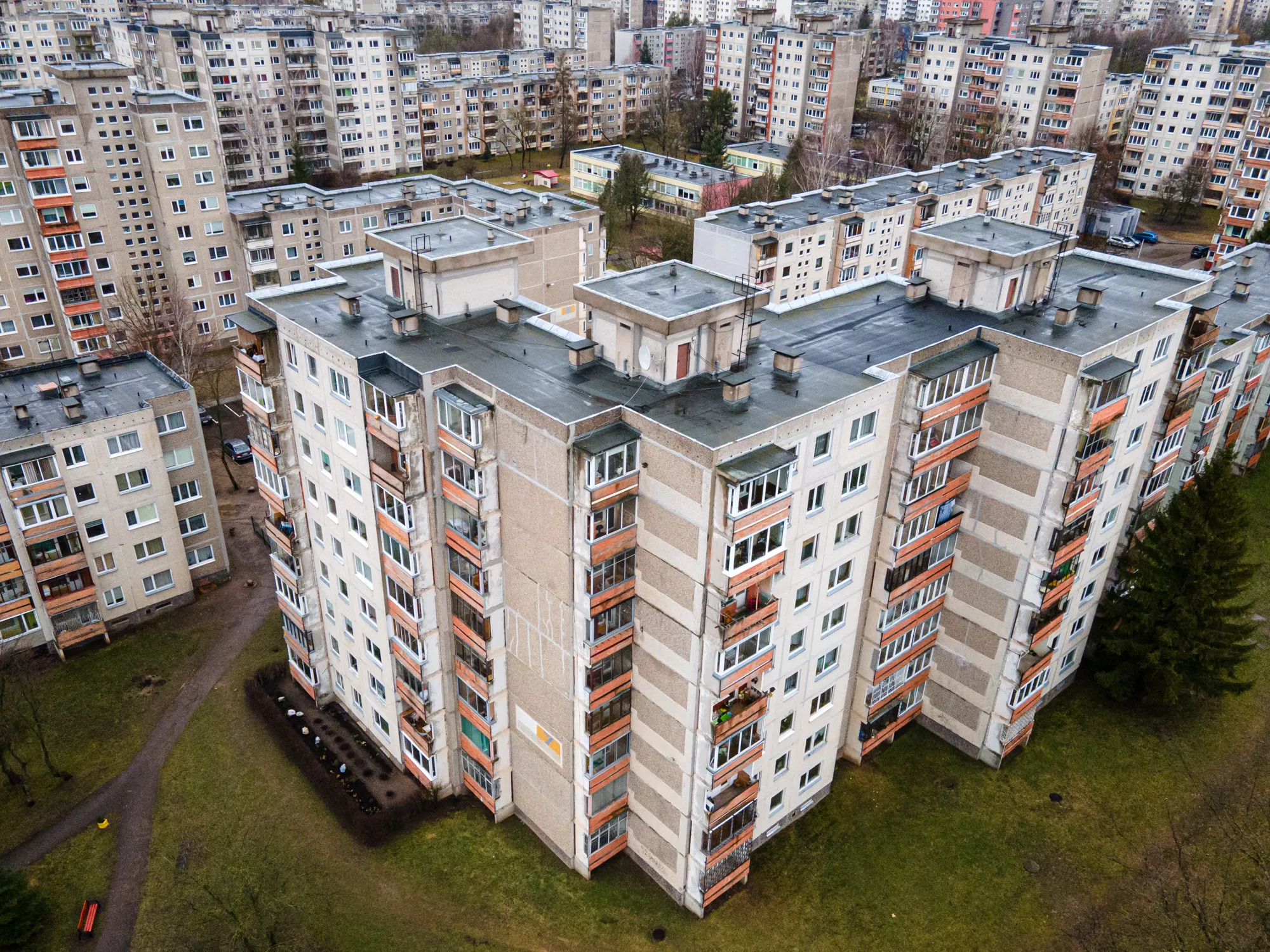 Kalniečių mikrorajono daugiabučiai / R. Tenio nuotr.