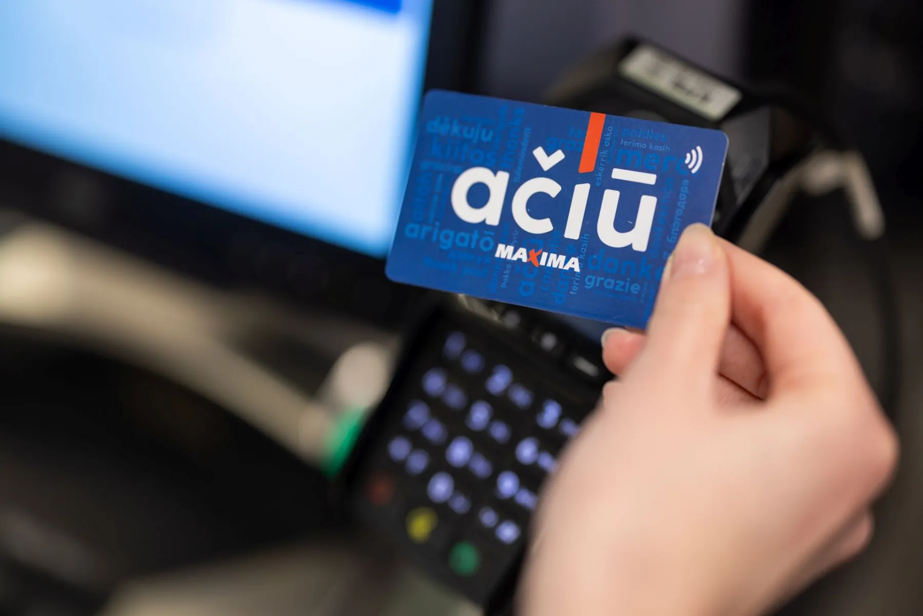 Ačiū kortelė, maxima