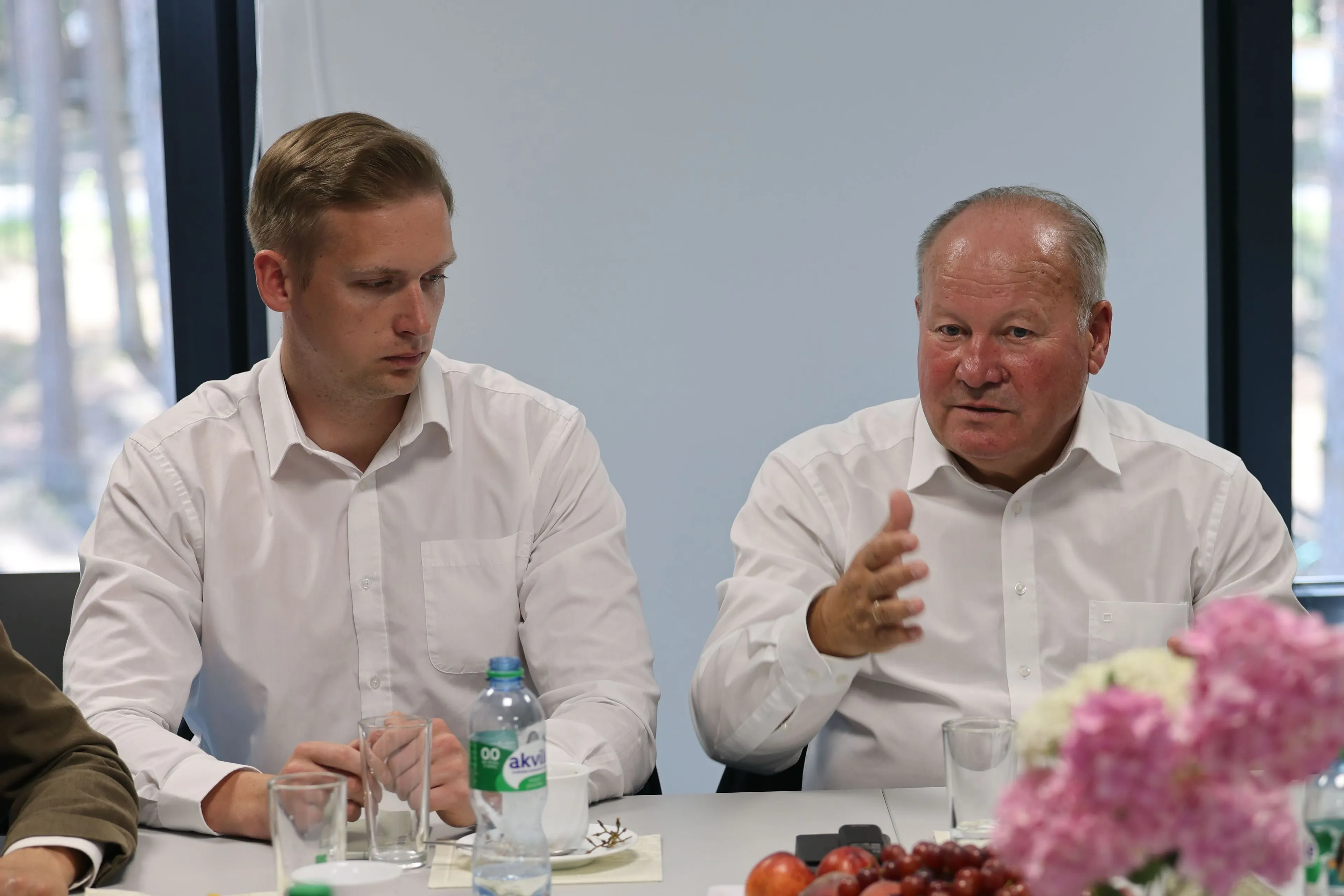 Vilniaus r. meras Robert Duchnevič ir Kauno r. meras Valerijus Makūnas