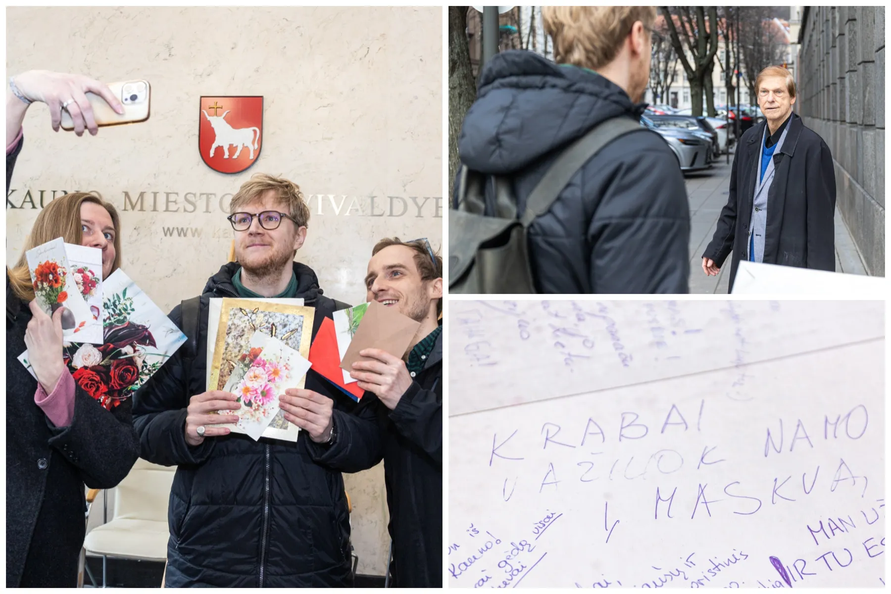 Kauniečių atvirutės merui / R. Tenio nuotr.