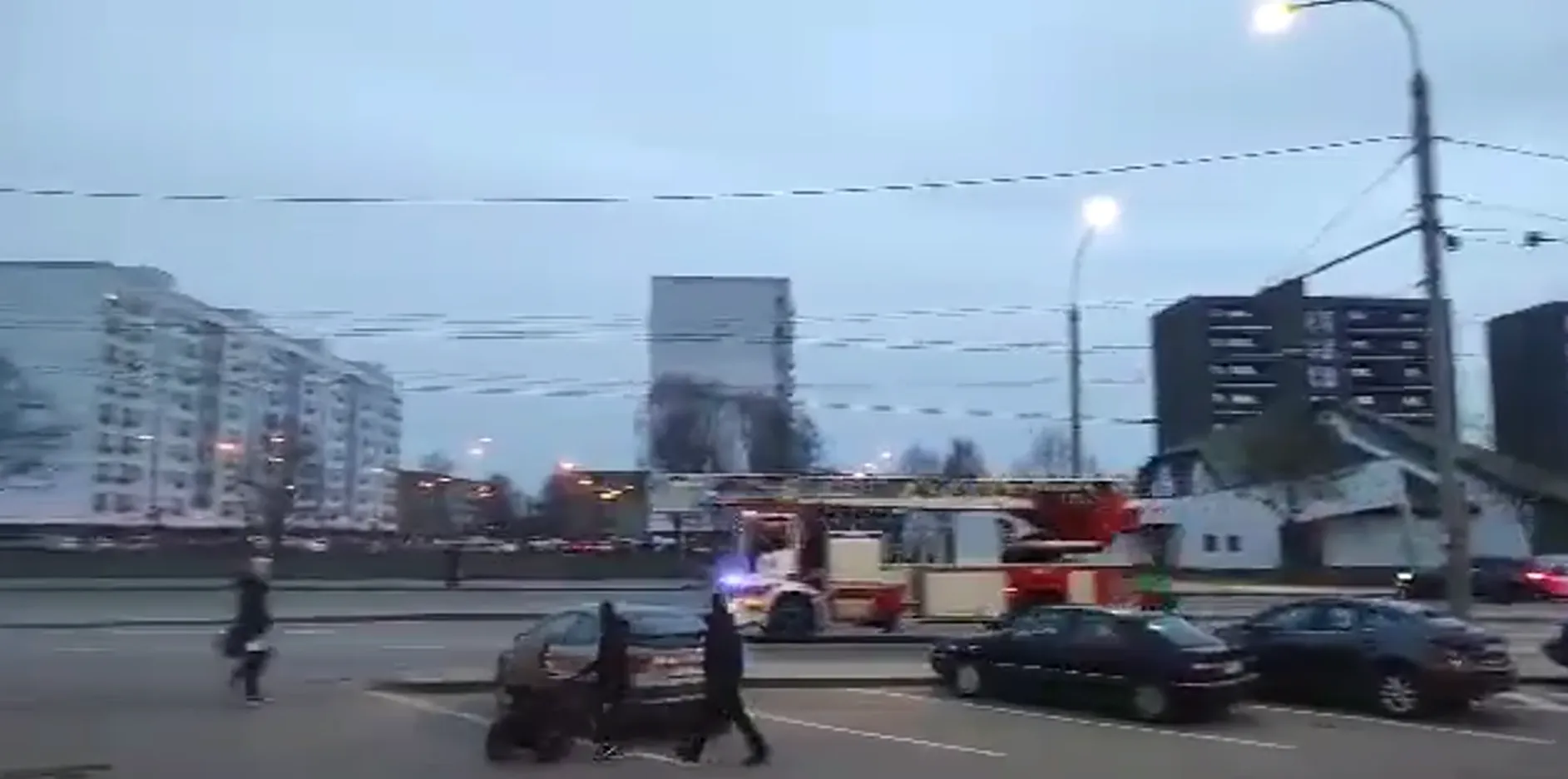 Tarnybų sujudimas, gaisrinė, V. Krėvės pr.